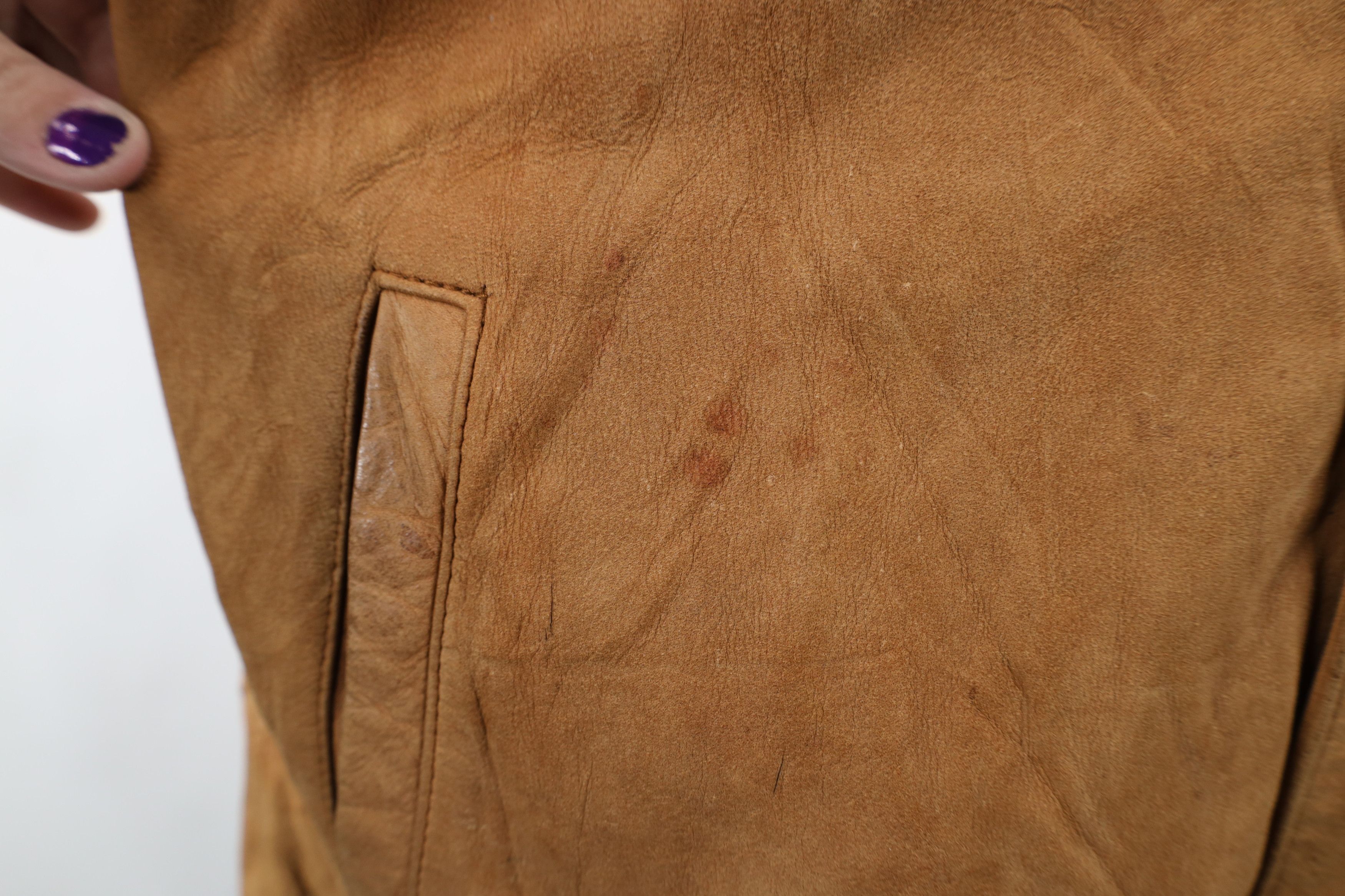 Marlboro × Vintage Vintage 90s Marlboro Suede Leather Bomber Jacket Brown Size US XL / EU 56 / 4 - 9 Thumbnail