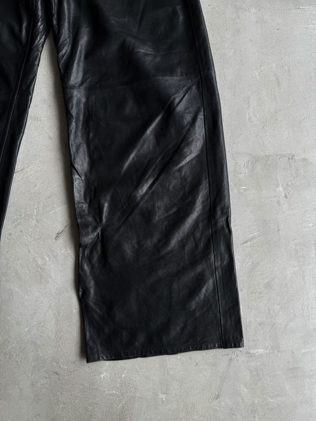 Balenciaga Balenciaga - Sample Baggy Leather Pants Size US 34 / EU 50 - 3 Thumbnail