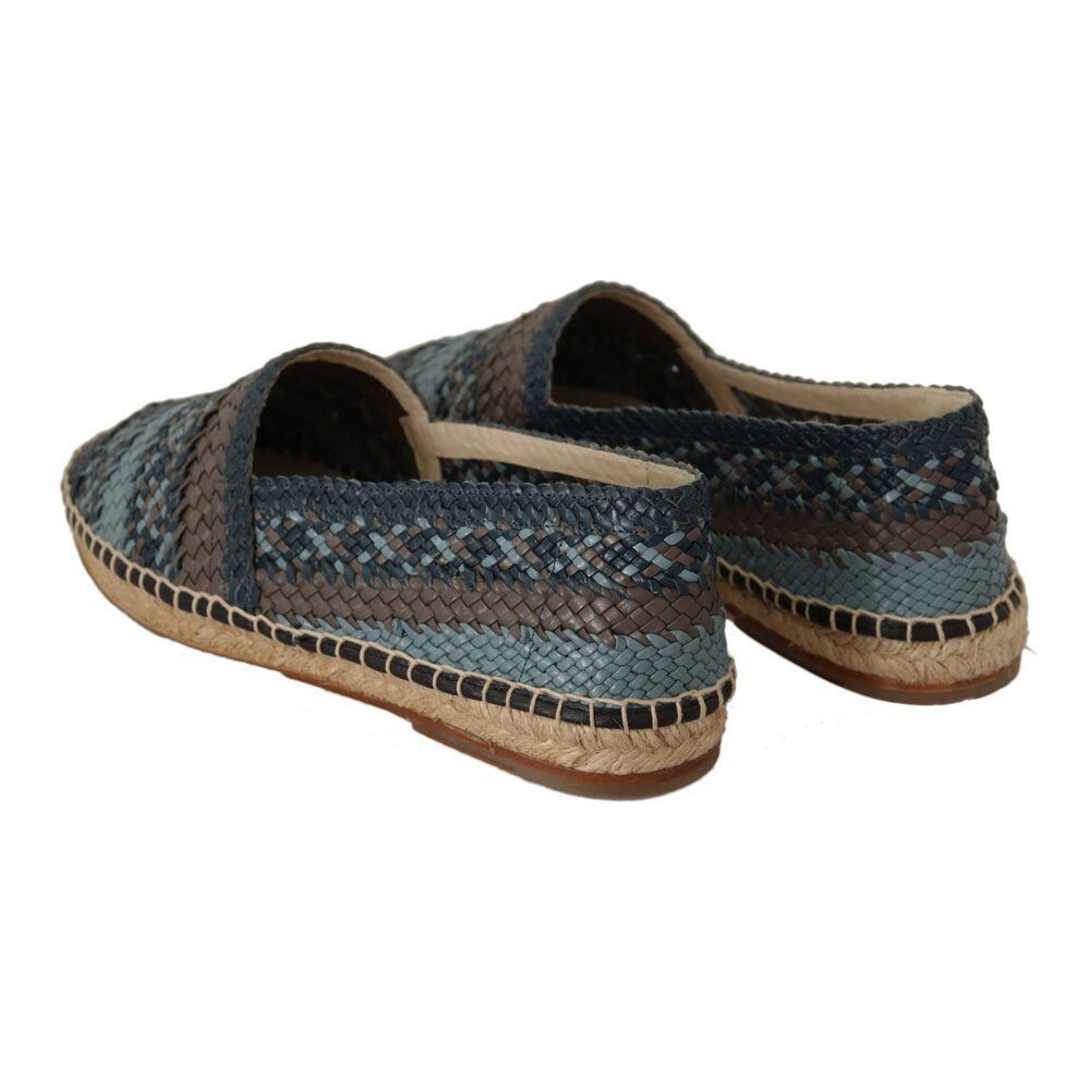 Dolce & Gabbana Dolce & Gabbana Elegant Woven Leather Espadrilles Size US 7 / EU 40 - 7 Thumbnail