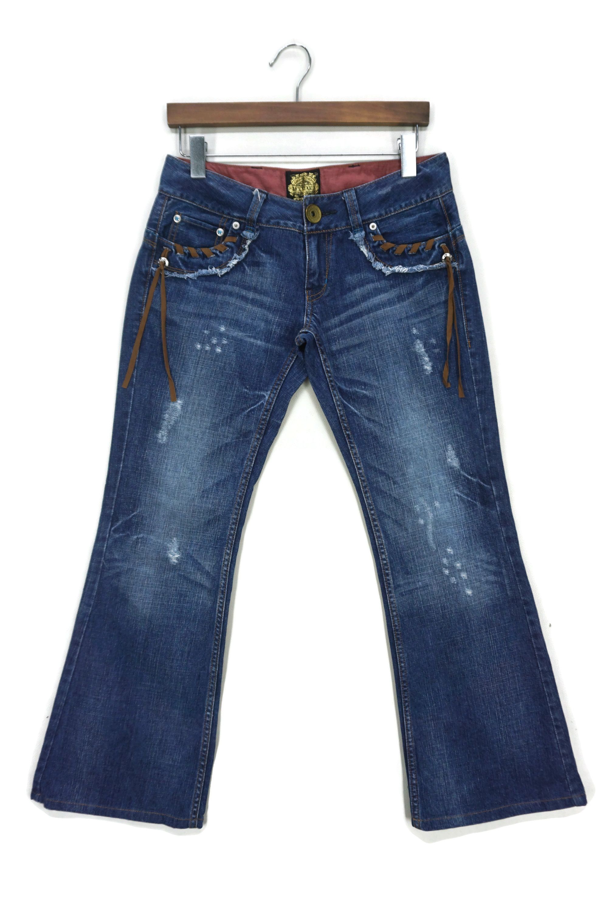 Japanese Brand Back Number Jeans 29 fit W30xL29.5 Low-Rise Bootcut Denim Size 29" - 1 Thumbnail