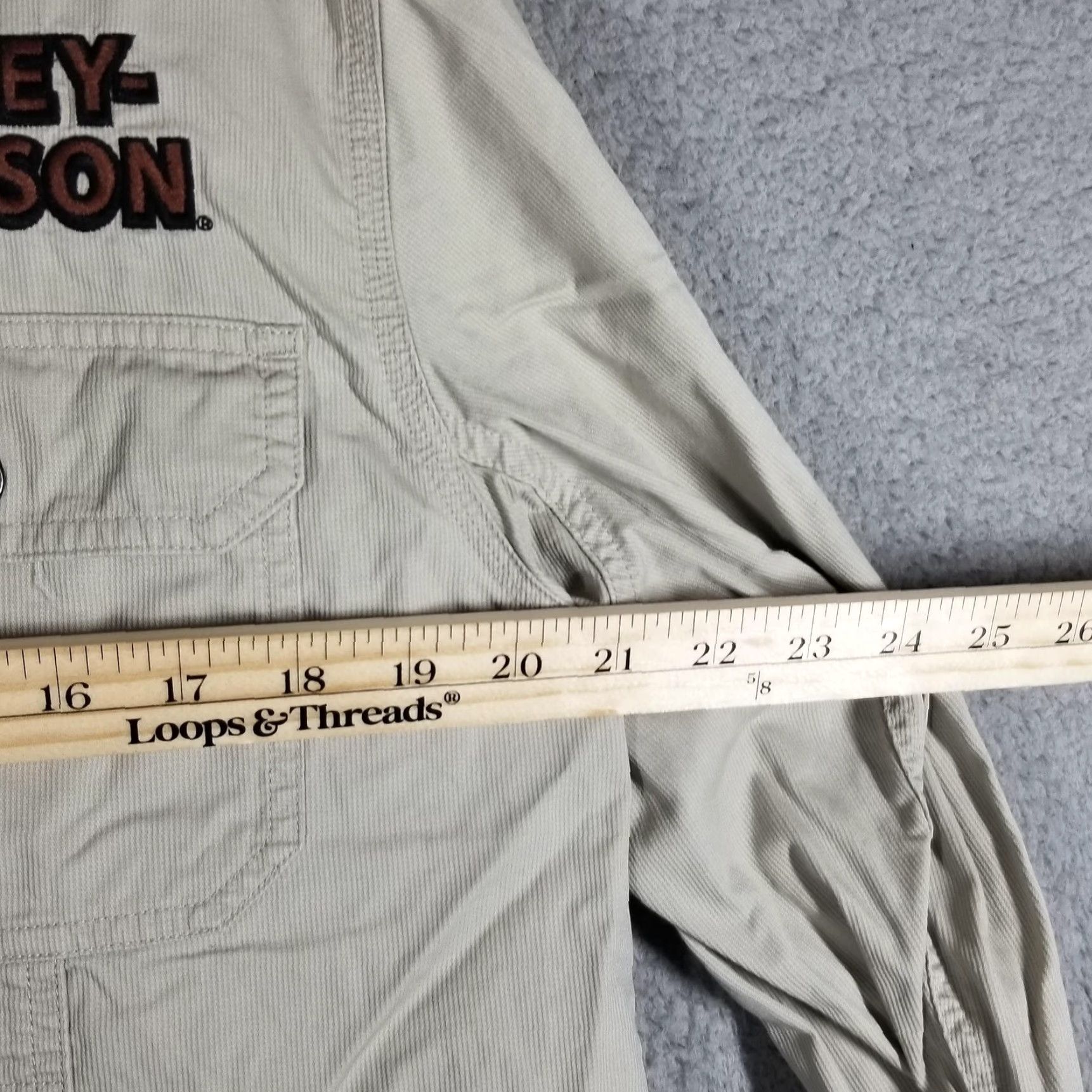 Harley Davidson Harley-Davidson Shirt Mens Large Beige Long Sleeve Button Up Embroidered Biker Size US L / EU 52-54 / 3 - 7 Thumbnail