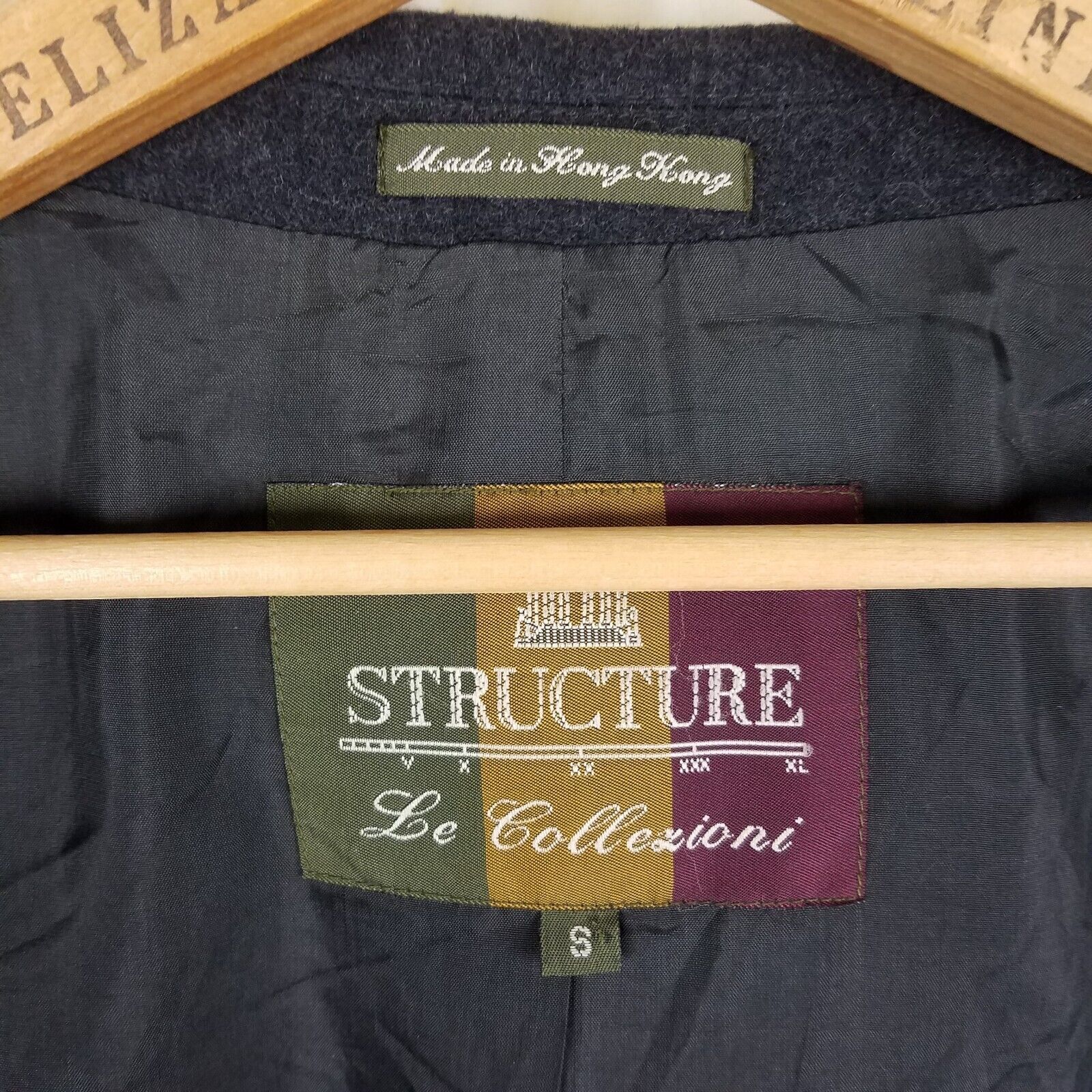 Structure Structure LeCollezioni Wool Cashmere SportCoat Blazer Jacket Size 44R - 6 Thumbnail