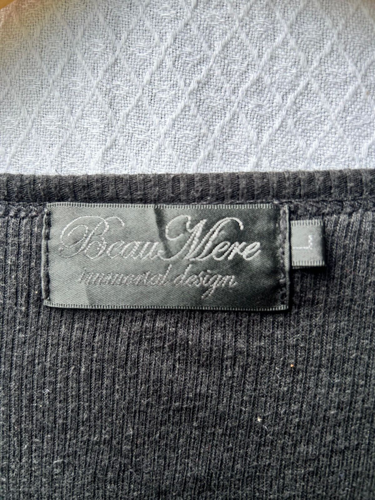 Japanese Brand × Vintage Beaumere Japanese style poem smoke longsleeve Size US M / EU 48-50 / 2 - 7 Thumbnail
