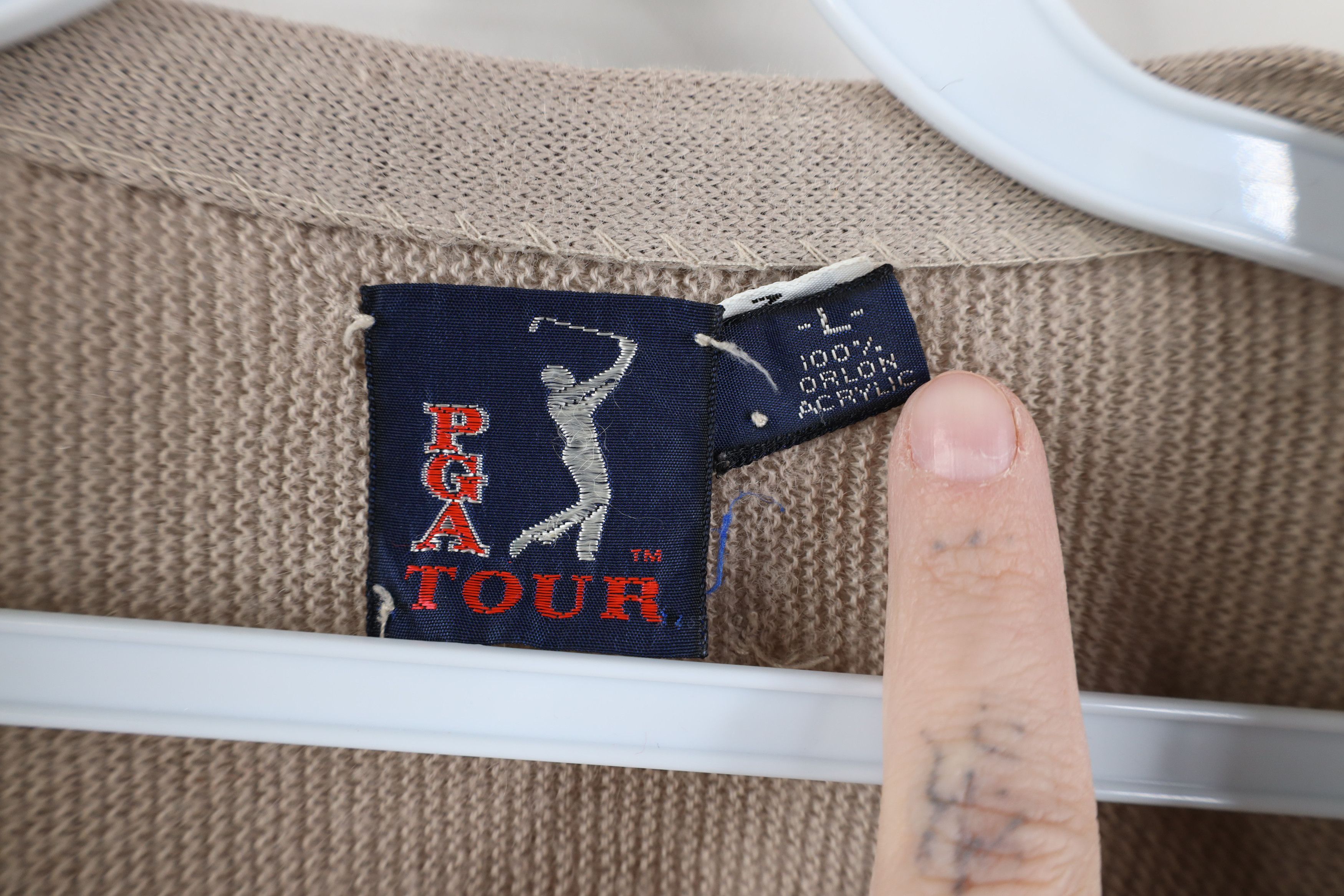 Vintage Vintage 70s 80s PGA Tour Knit Golf Cardigan Sweater USA Size US L / EU 52-54 / 3 - 11 Thumbnail