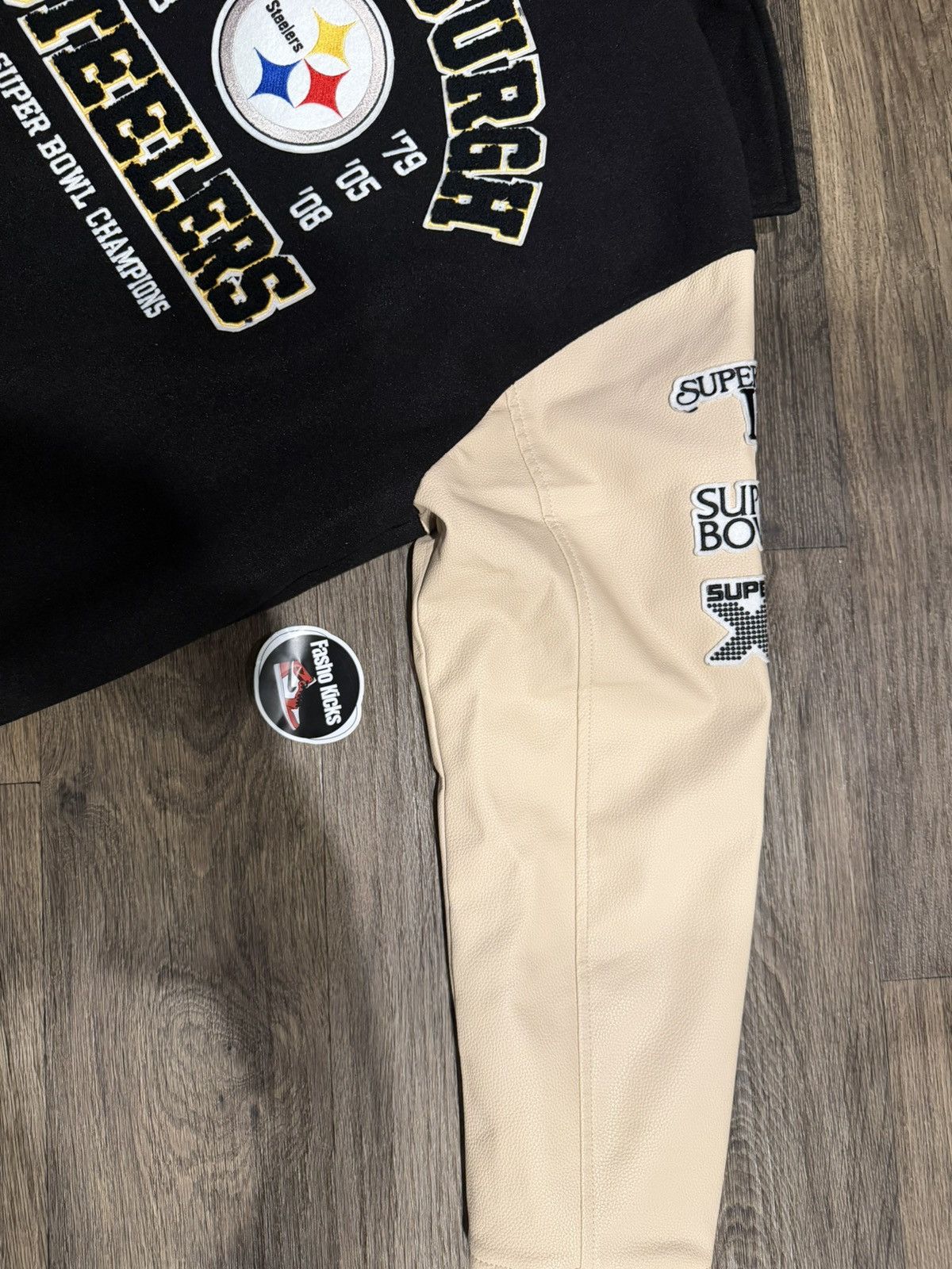 Abercrombie & Fitch Pittsburgh Steelers Varsity Bomber Jacket Size US L / EU 52-54 / 3 - 5 Thumbnail