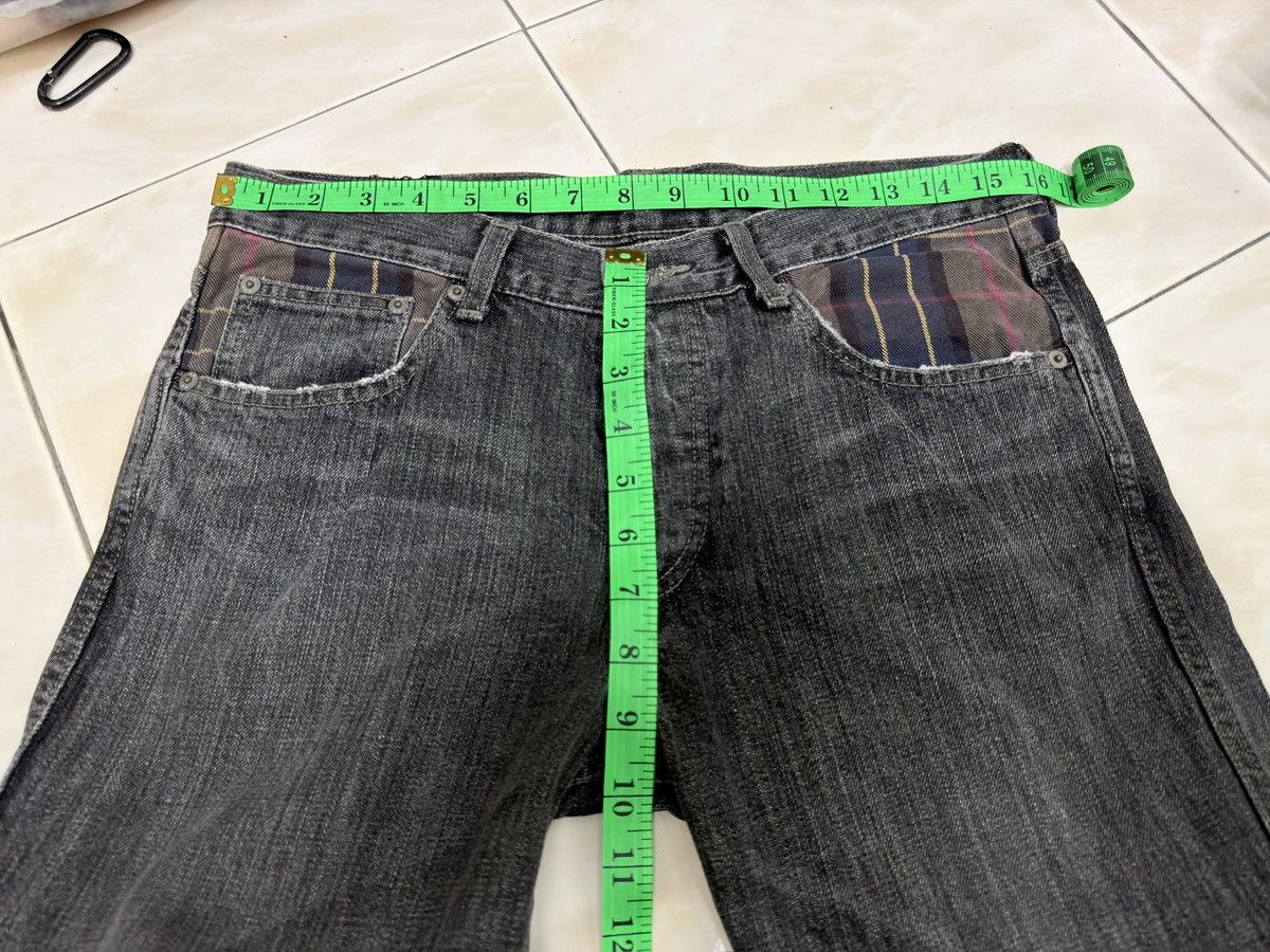 Japanese Brand Vintage WWL EVERYDAY Tartan Checked Zipper Ankle Denim Pant Size US 31 - 16 Thumbnail