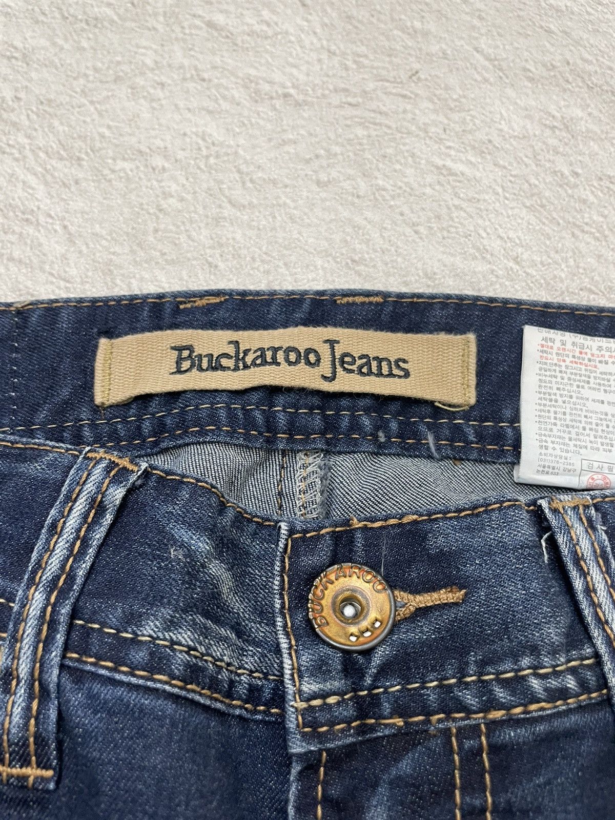 Japanese Brand 2000s Buckaro Mudwash Distressed Y2K Japan Brand Embroidered Size US 29 - 5 Thumbnail