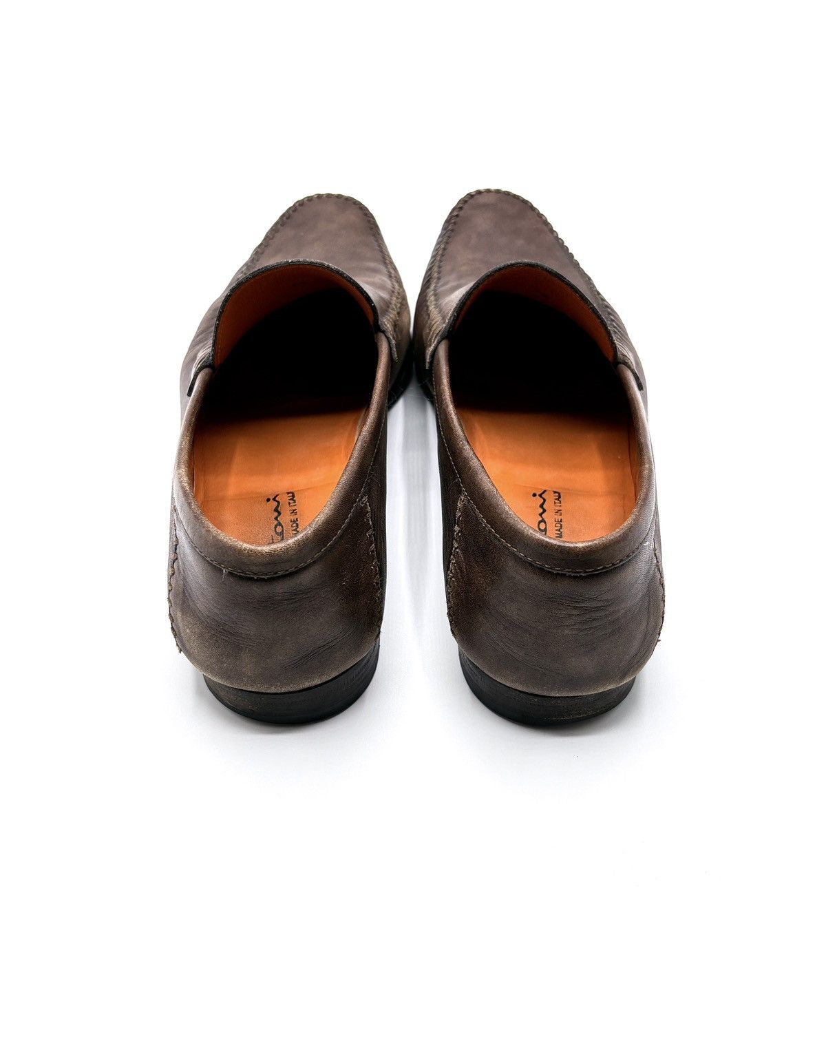 Santoni Santoni Hand-finished Leather Penny Loafers Size US 10 / EU 43 - 6 Thumbnail
