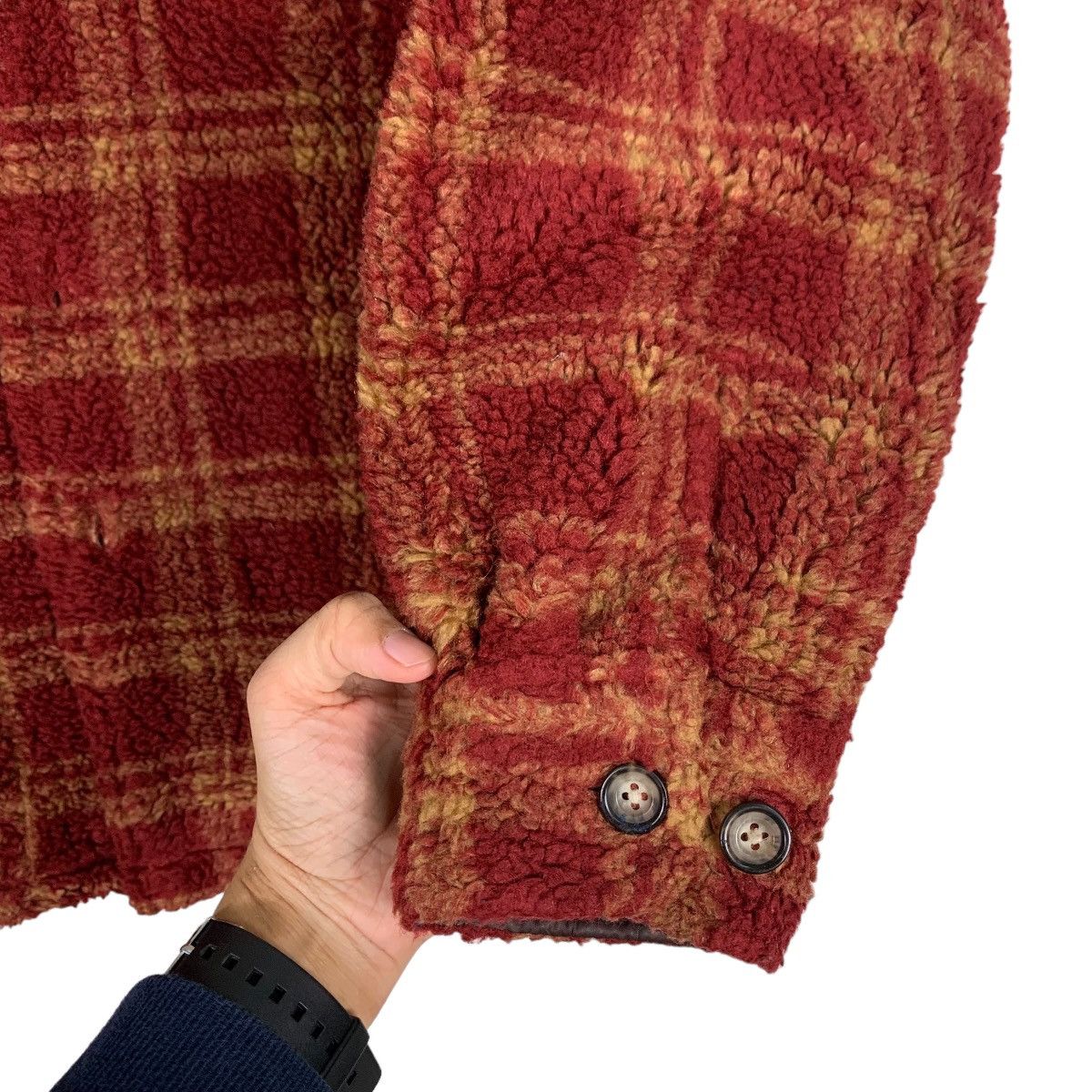 Japanese Brand RALPH ETON Checked Tartan Fleece Flannel Jacket #0610-C28 Size US M / EU 48-50 / 2 - 9 Thumbnail