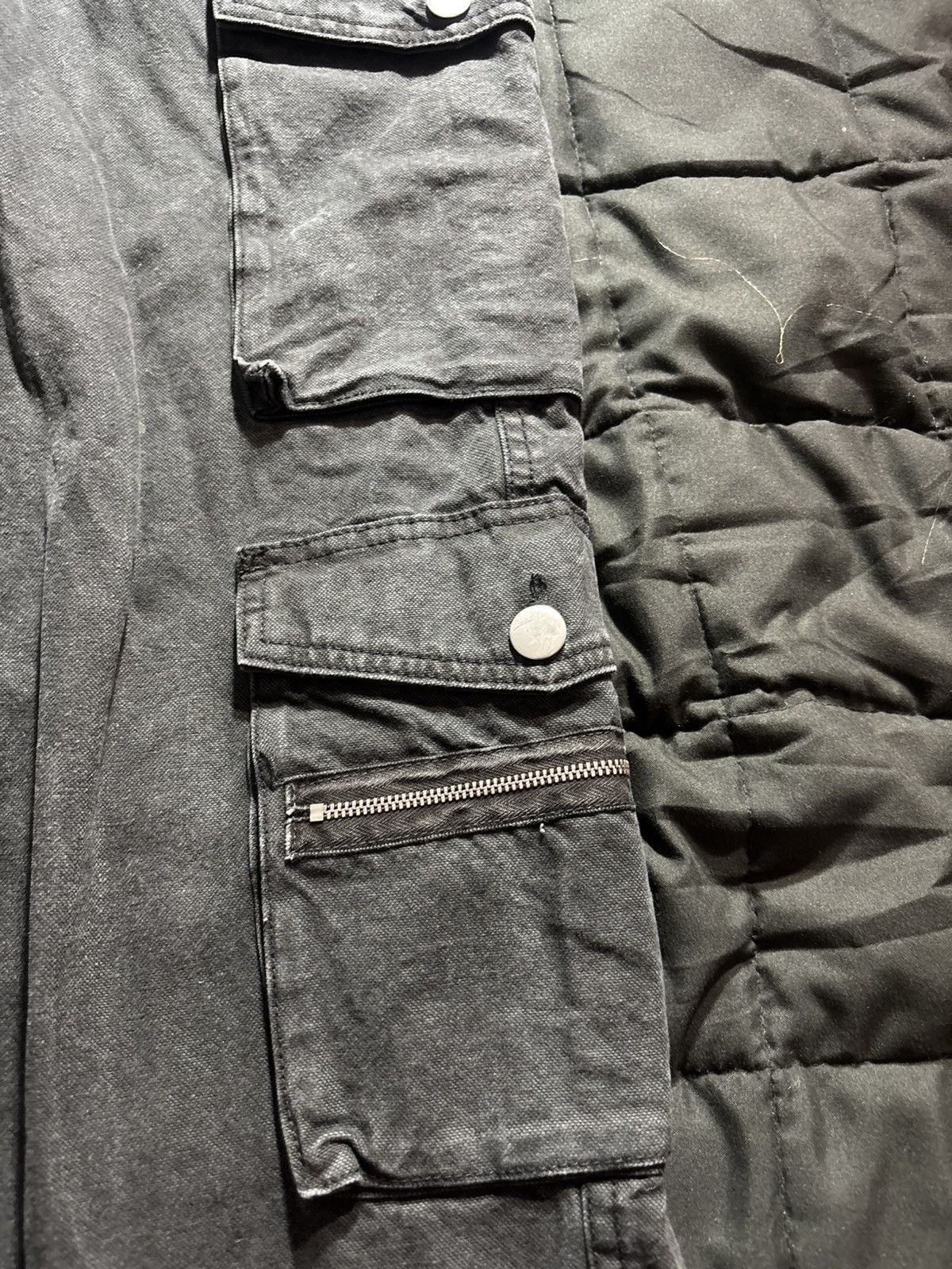 Zara Zara Multi-Zipper MetalWork Cargos Size US 31 - 5 Thumbnail