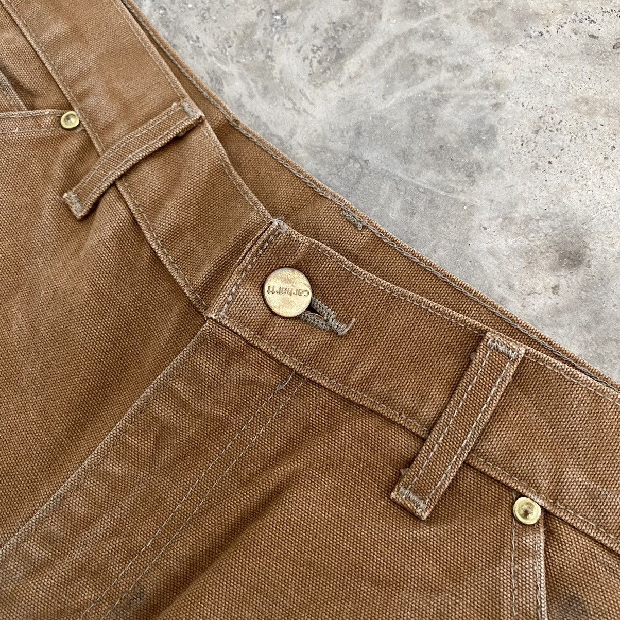 Carhartt VTG Carhartt Double Knee Faded Tan Dirty Carpenter Pants Size US 29 - 6 Thumbnail