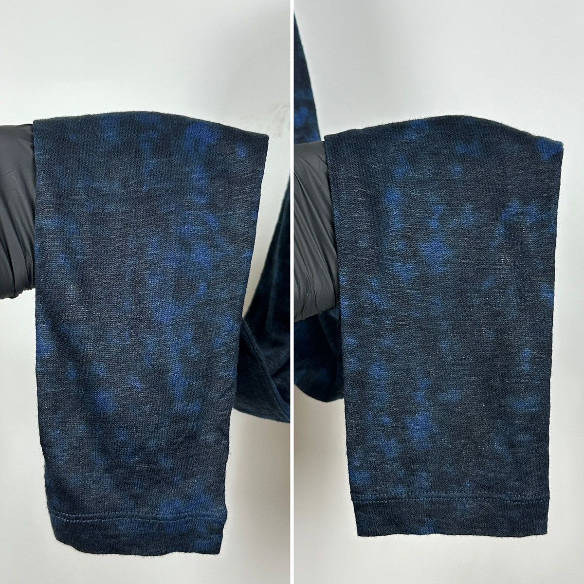 John Varvatos John Varvatos Linen Crewneck Black/Blue Long Sleeve T-Shirt Size US M / EU 48-50 / 2 - 18 Thumbnail