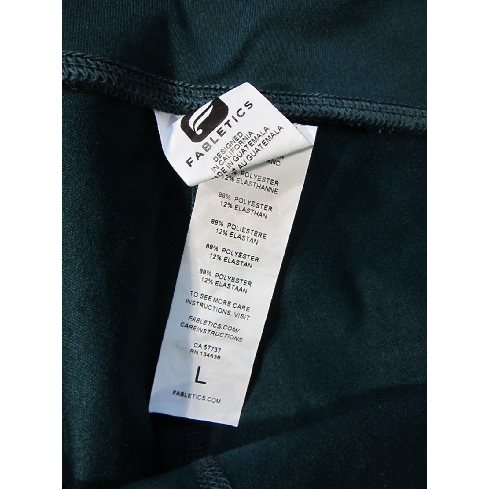 Fabletics Fabletics Green Stretch Yoga Run Gym Cropped Capri Legging Pant Women Large Size 36" / US 14 / IT 50 - 4 Thumbnail