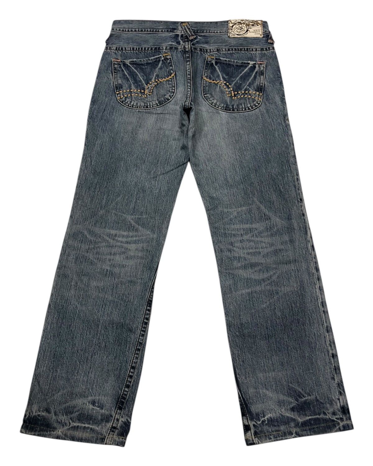Hysteric Glamour × Japanese Brand × Vintage SICK DENIM BRAPPERS SELVEDGE DISTRESSED DENIM JEANS Size US 32 / EU 48 - 5 Thumbnail