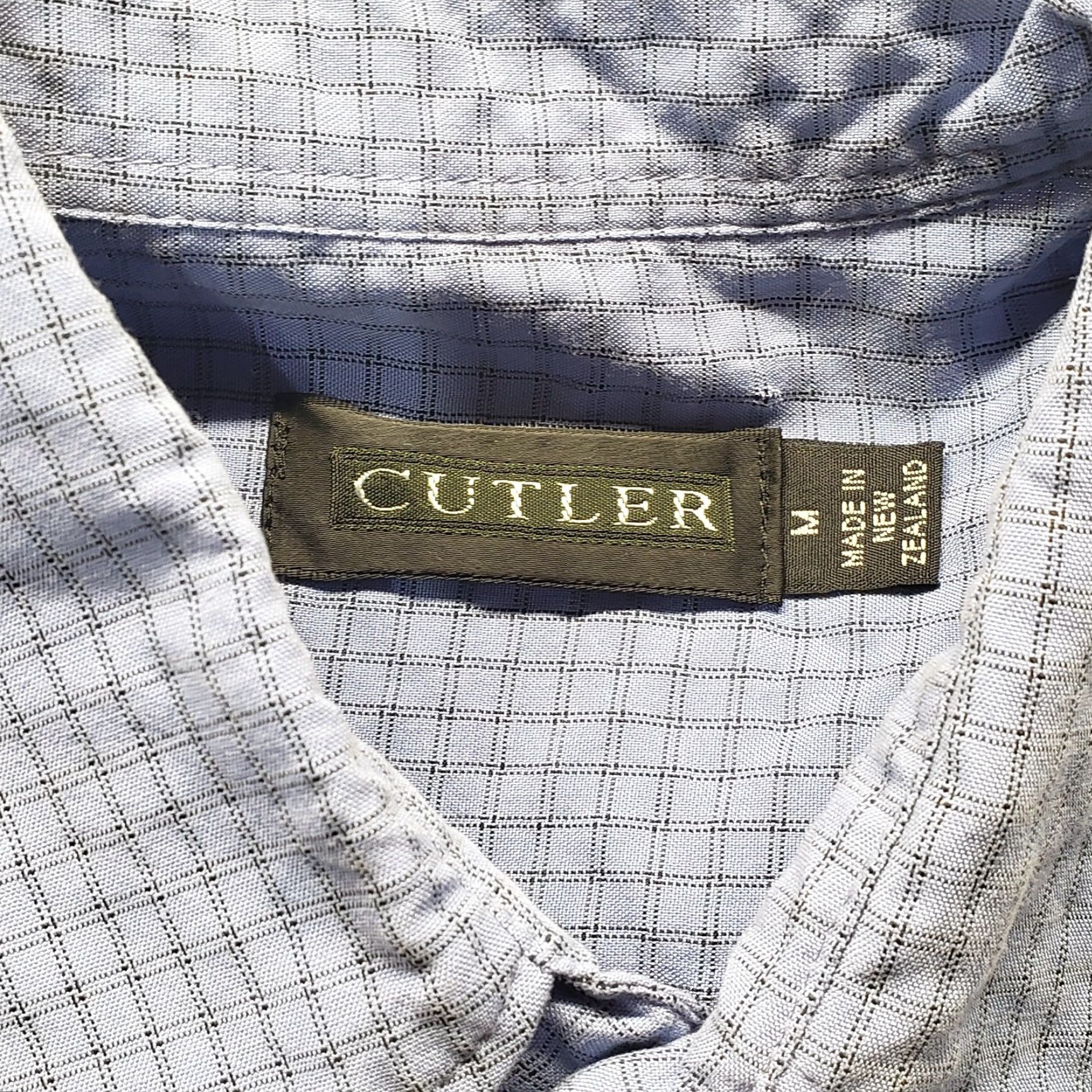 Cutter & Buck Cutler Blue Checkered Button Up Shirt Short Sleeve Adult Men's Size M Medium Size US M / EU 48-50 / 2 - 3 Thumbnail