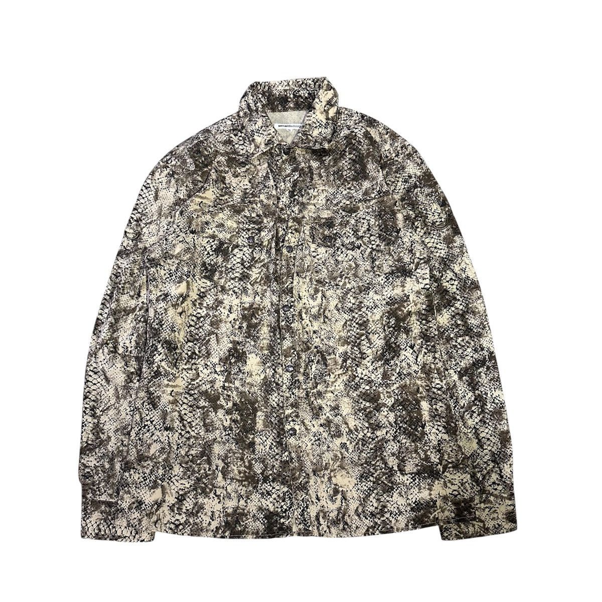 If Six Was Nine × Japanese Brand × Le Grande Bleu (L.G.B.) Semantic Design Snake Skin Print Shirt Ifsixwasnine Style Size US L / EU 52-54 / 3 - 1 Thumbnail