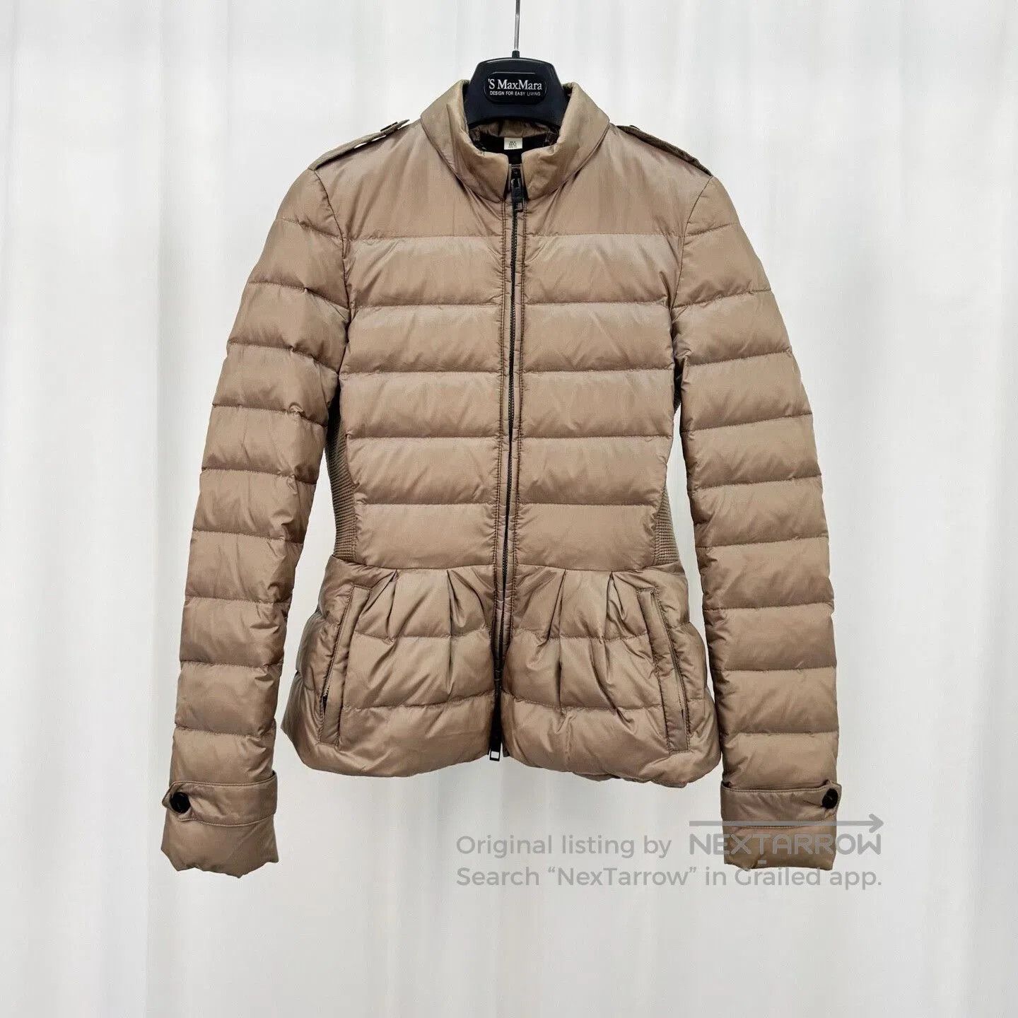 Burberry Burberry Waist-Cinched Ruffle Down Jacket. Size XXS / US 00 / IT 34 - 1 Thumbnail