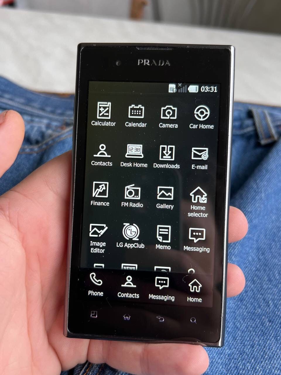 Prada Prada Smart Phone LG P940 Black Luxury vintage WORKING 2011 Size ONE SIZE - 17 Thumbnail