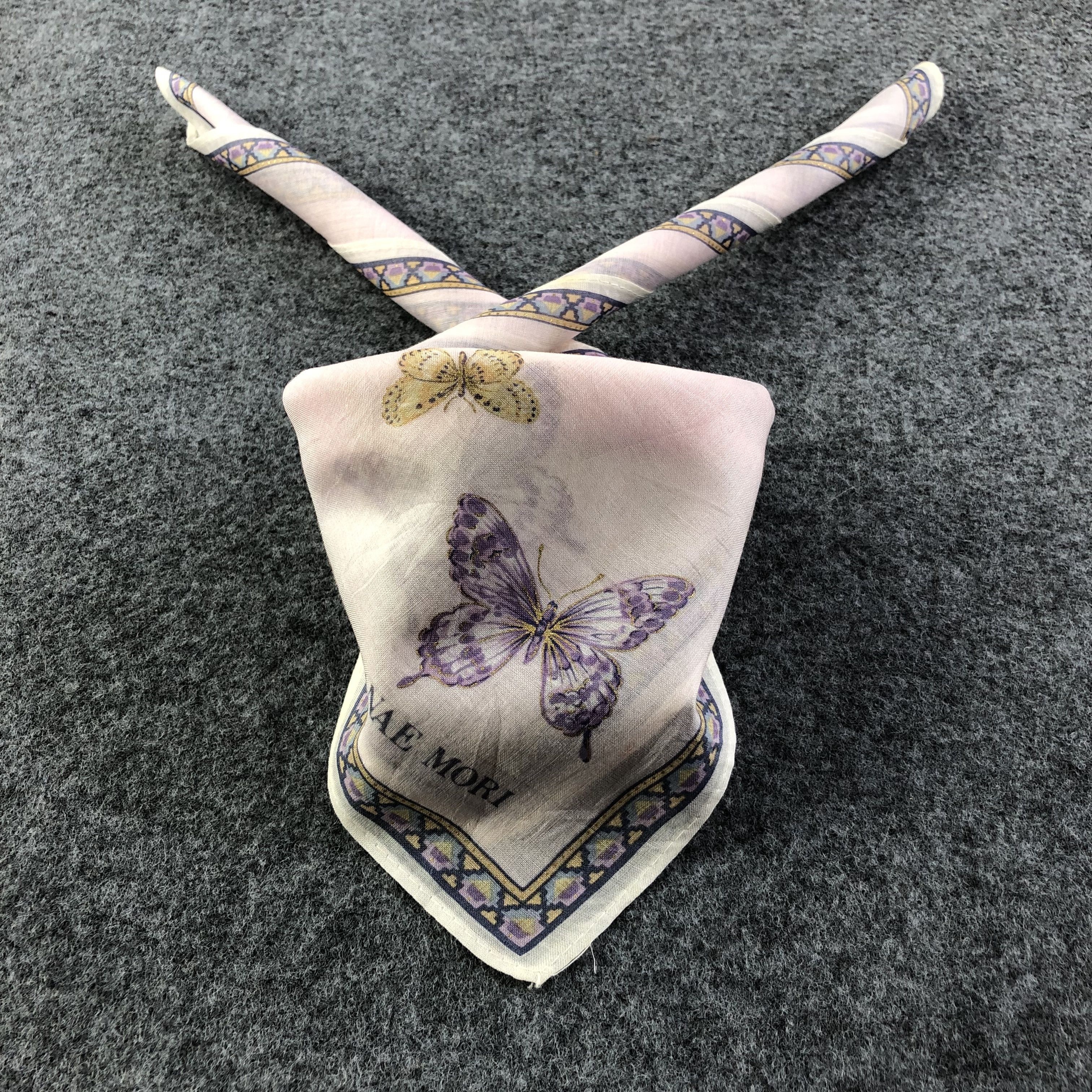 Hanae Mori × Vintage Hanae Mori Handkerchief Neckerchief Bandana H2256 Size ONE SIZE - 2 Thumbnail