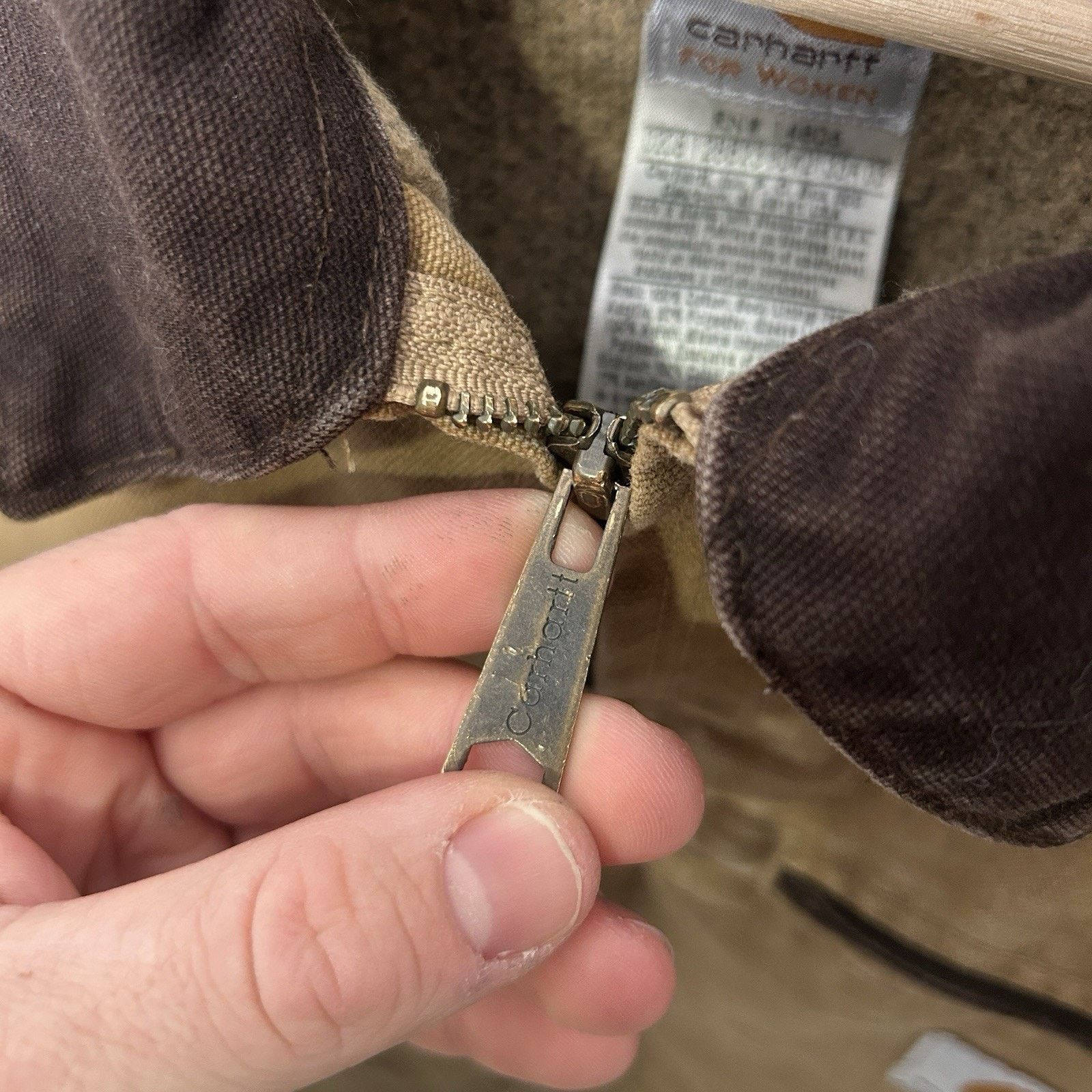Carhartt Vintage Carhartt Sherpa Detroit Jacket “Camel” WJ097 CML Size XL / US 12-14 / IT 48-50 - 10 Thumbnail