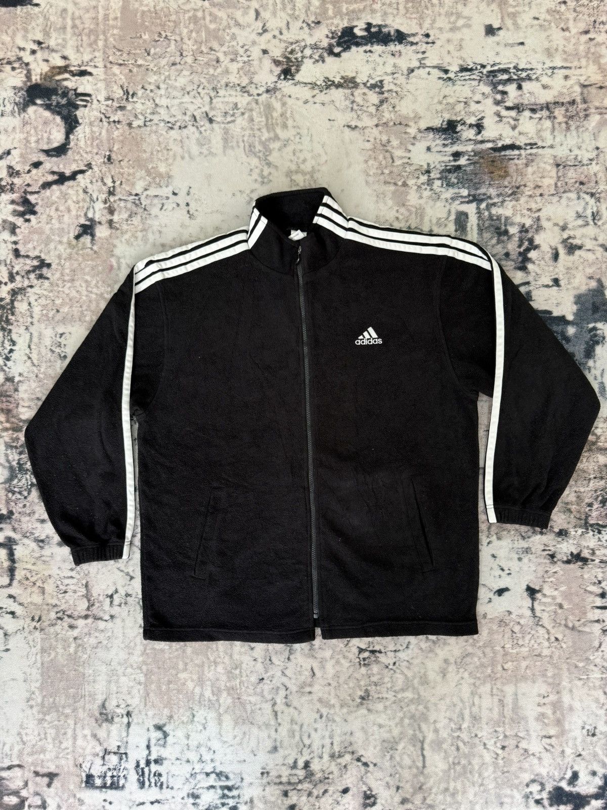 Vintage 90s ADIDAS DESCENTE FLEECE SWEATER JACKET