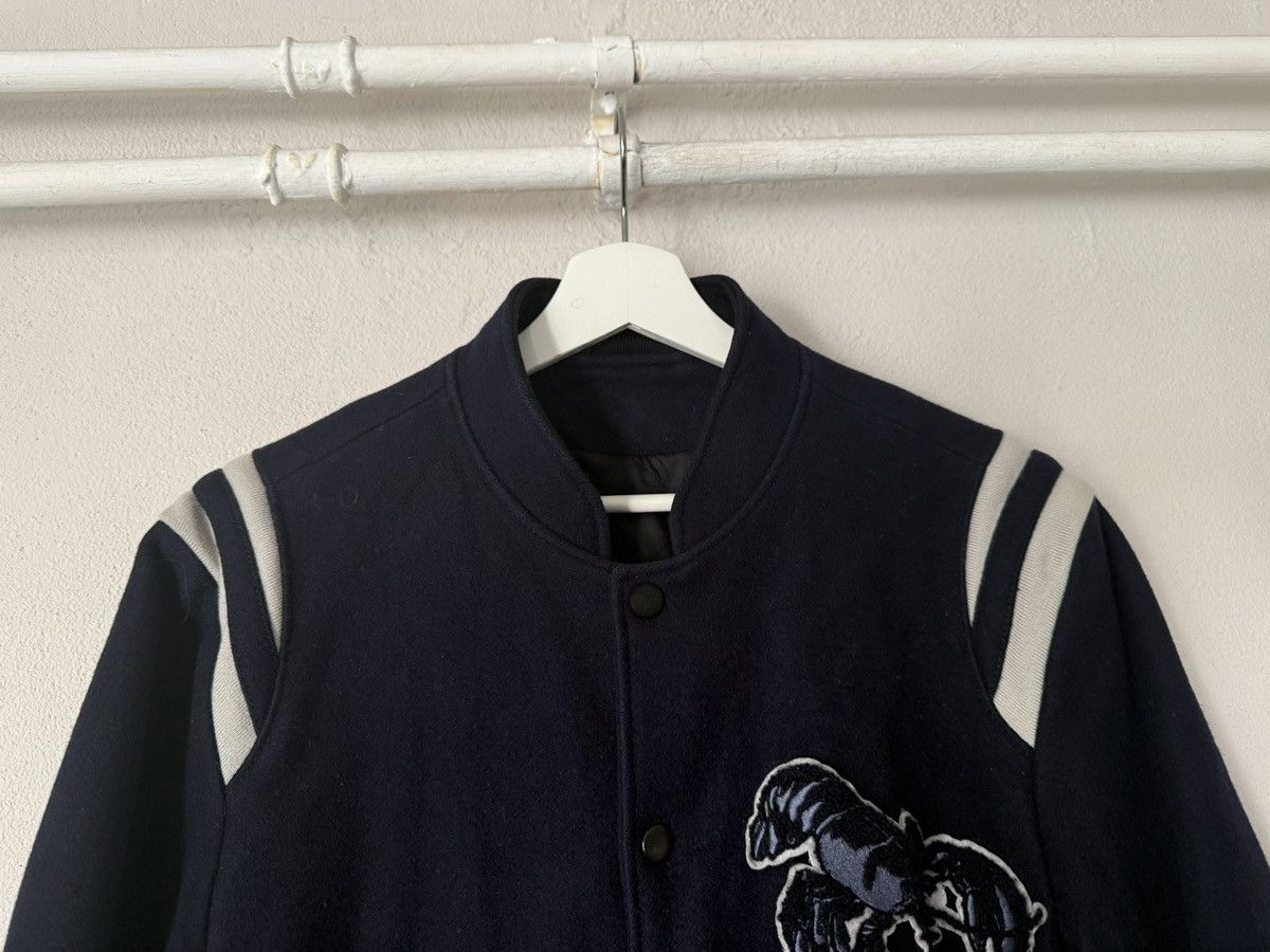 Lanvin Lanvin Navy Wool Varsity Jacket w/ Lobster Patch Size US S / EU 44-46 / 1 - 2 Thumbnail