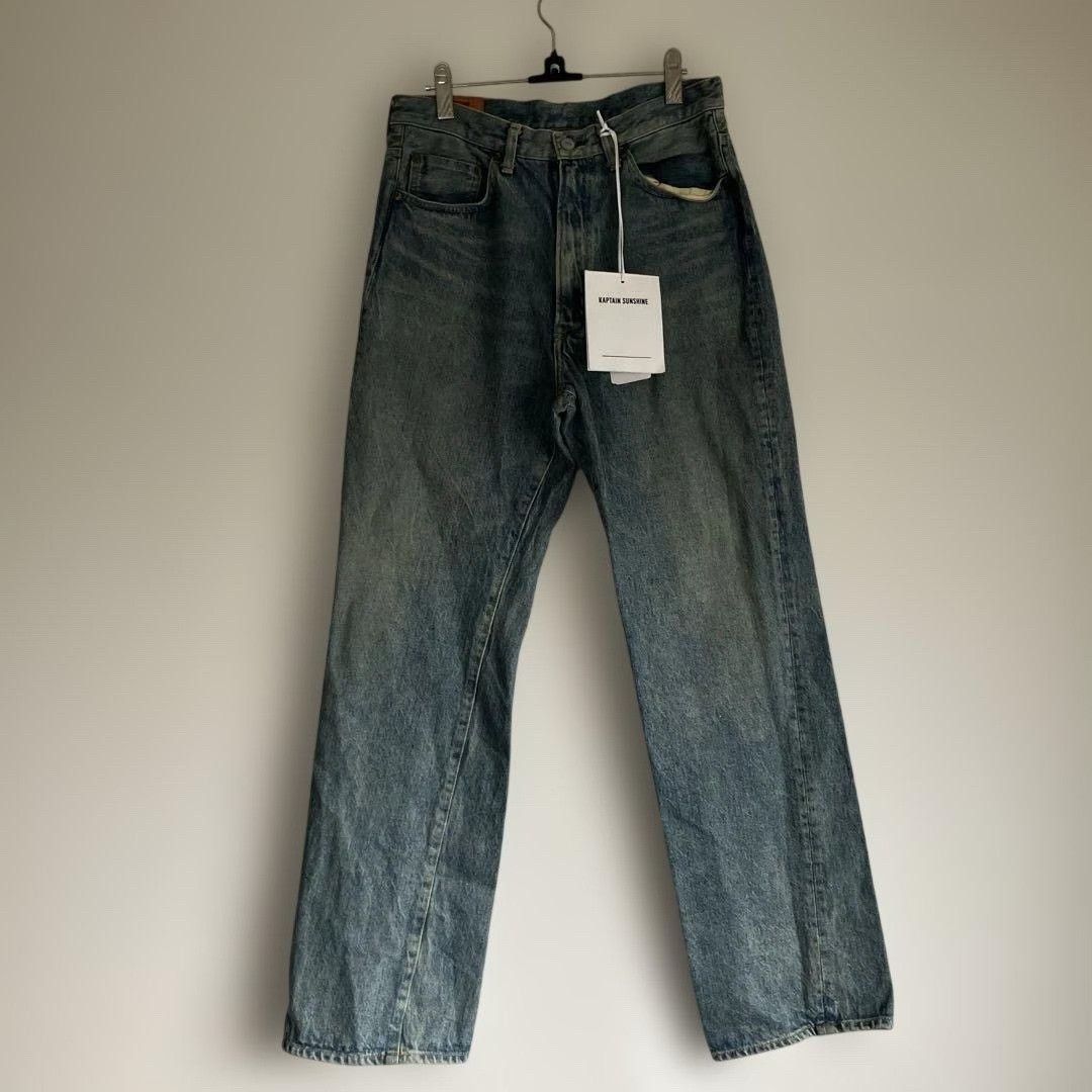 Kaptain Sunshine Kaptain Sunshine Washed Straight Jeans Size US 30 / EU 46 - 1 Thumbnail
