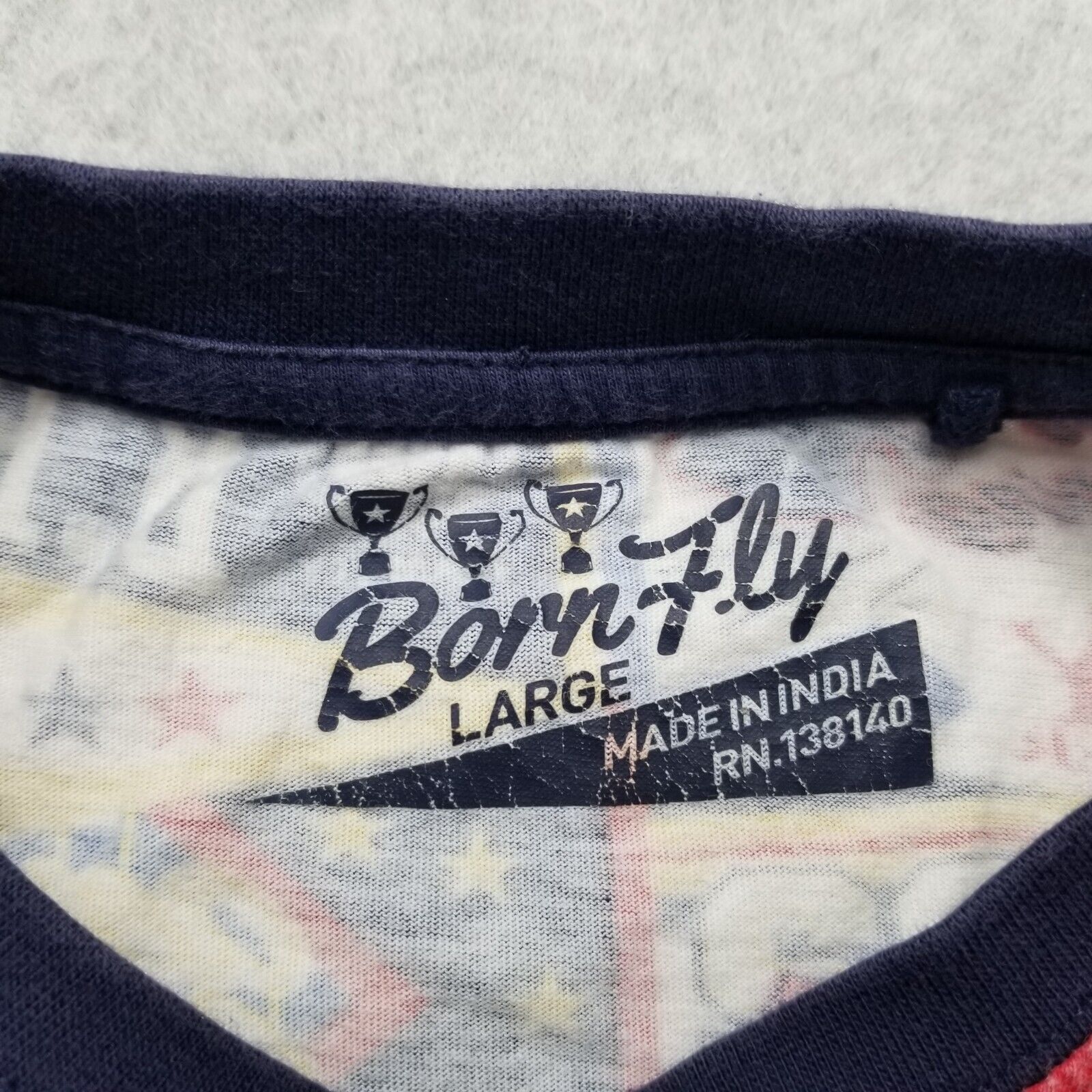 Other Born Fly Shirt Men Large All Over Print Embroidered Size US L / EU 52-54 / 3 - 3 Thumbnail