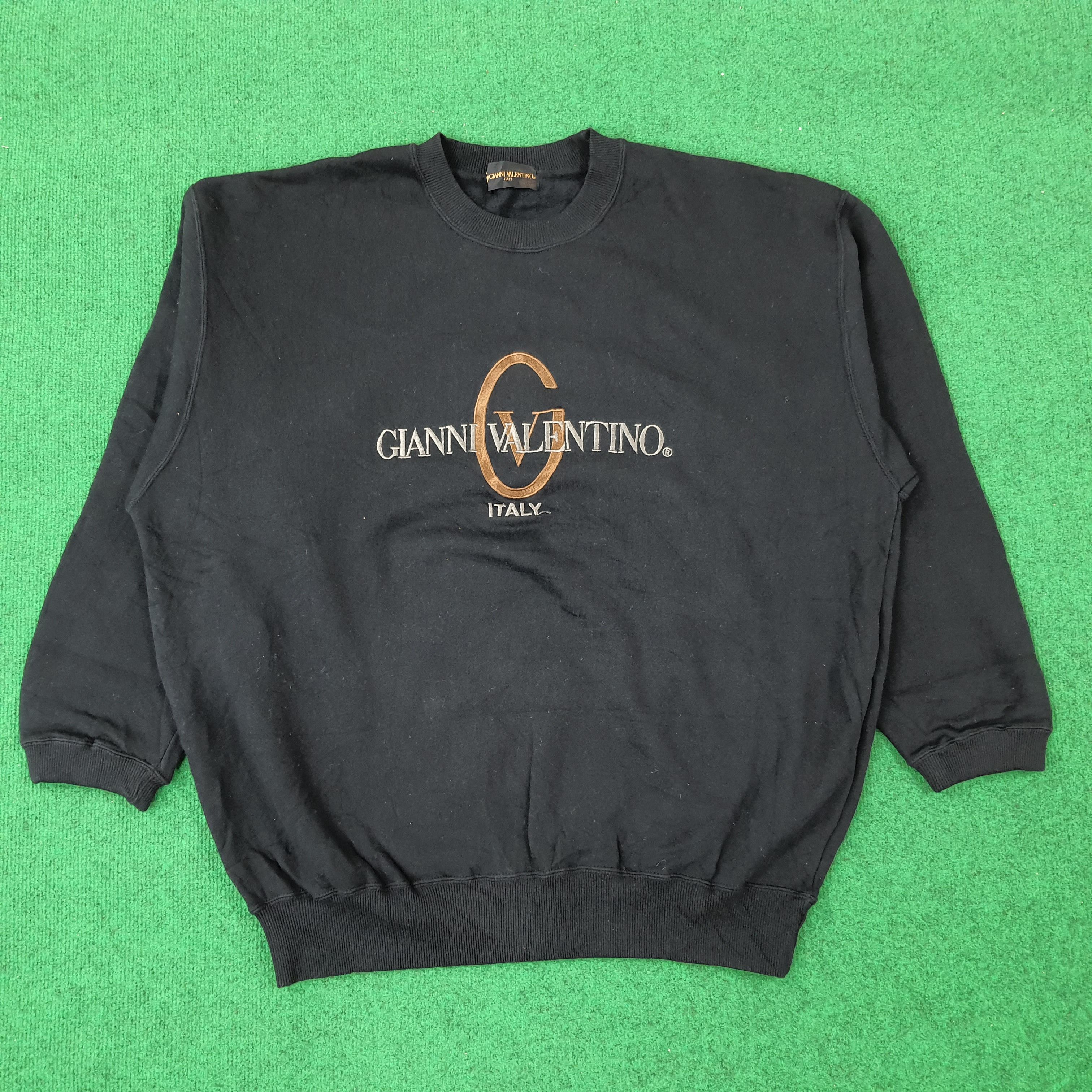 Designer × Gianni Valentino × Vintage Vintage Gianni Valentino Paris Spell Out Sweatshirt Size US XL / EU 56 / 4 - 1 Thumbnail