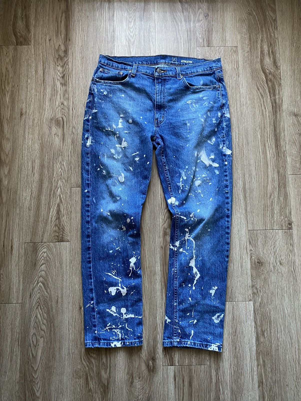 Vintage Vintage Y2K All Over Paint Denim Jeans Helmut Lang Style Size US 32 / EU 48 - 1 Thumbnail