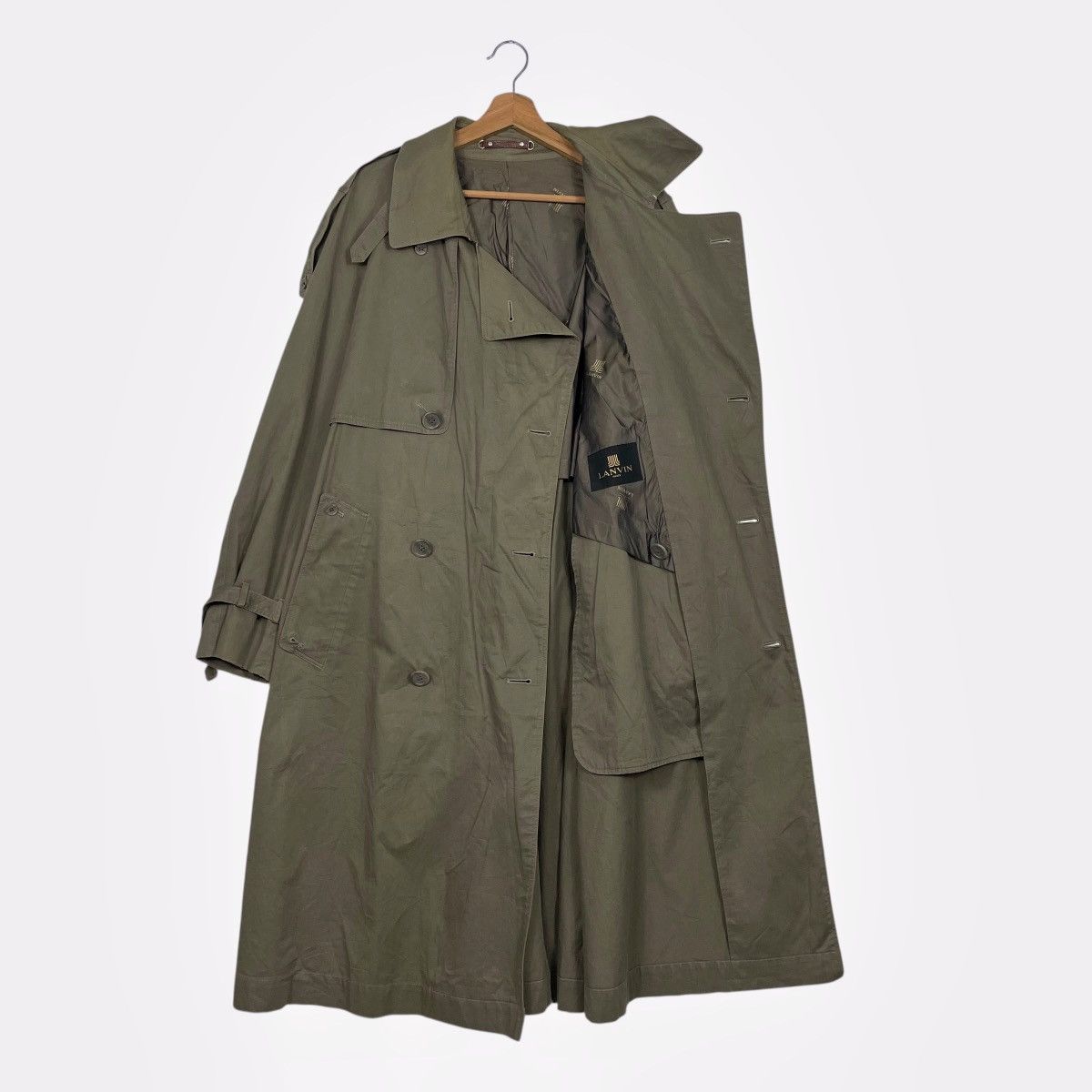 Lanvin Lanvin Double Breasted Khakis Trenchcoat Size US M / EU 48-50 / 2 - 1 Thumbnail
