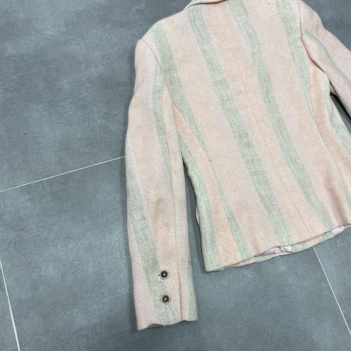 Versace × Vintage Vintage Gianni Versace Versus Women Wool Blazer Size XS Size XS / US 0-2 / IT 36-38 - 18 Thumbnail