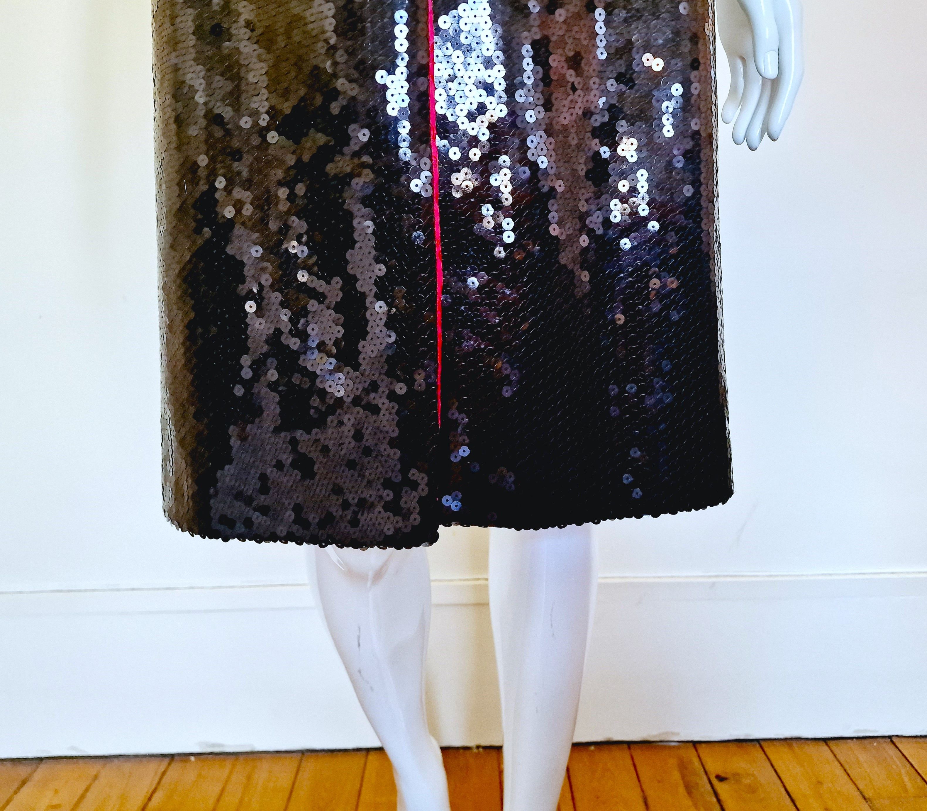 Alexander McQueen Alexander McQueen Joan Of Arc1998 Sequin Glitter Coat Dress Size M / US 6-8 / IT 42-44 - 6 Thumbnail