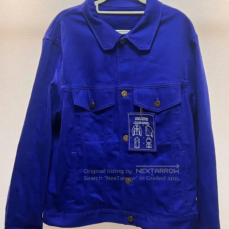 Louis Vuitton Louis Vuitton Men's Dark Blue Cotton Jacket . Size US M / EU 48-50 / 2 - 1 Thumbnail