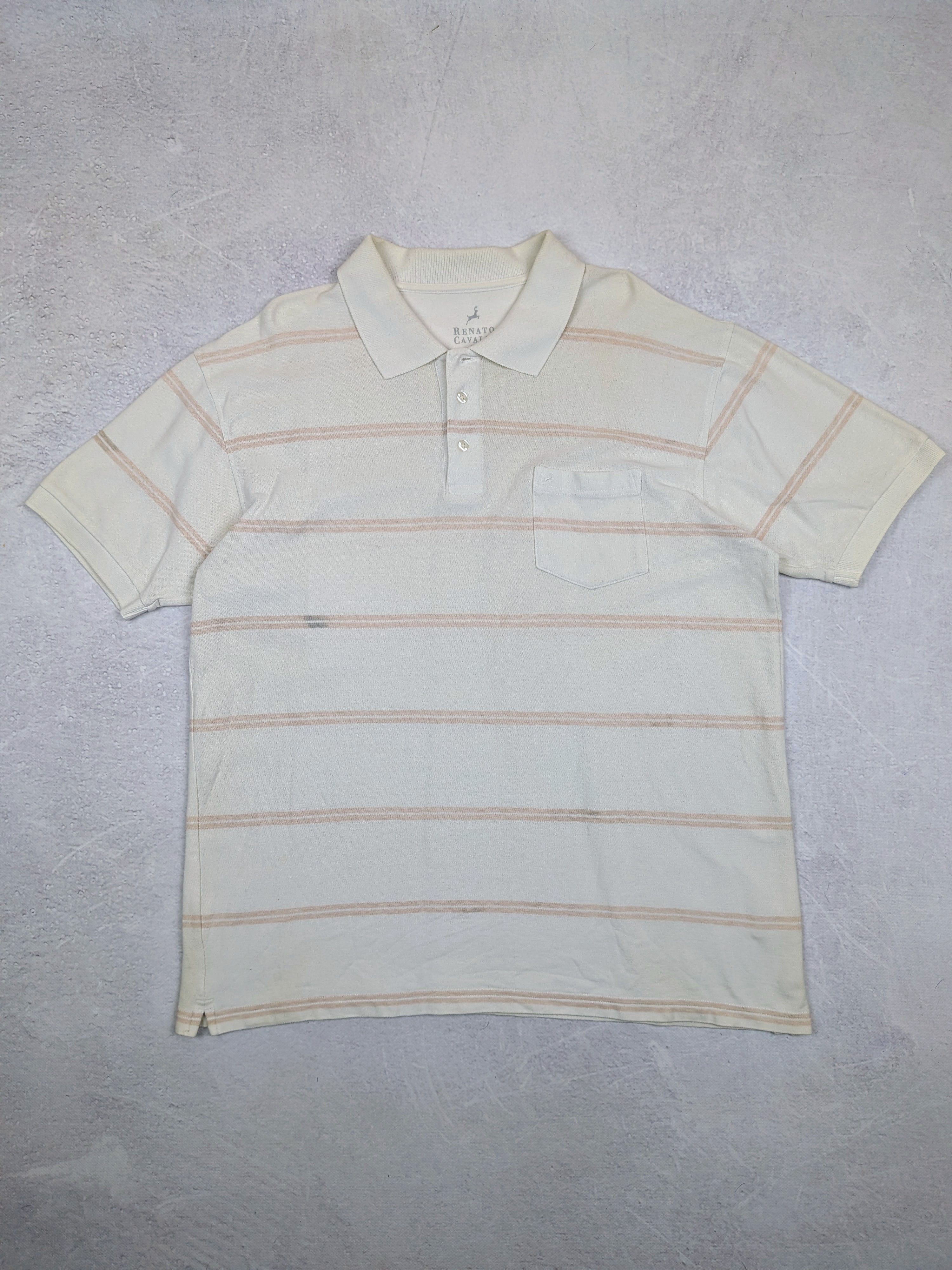 Roberto Cavalli Renato Cavalli Premium Cotton Striped Polo Shirt Size XL/XXL Size US XXL / EU 58 / 5 - 1 Thumbnail
