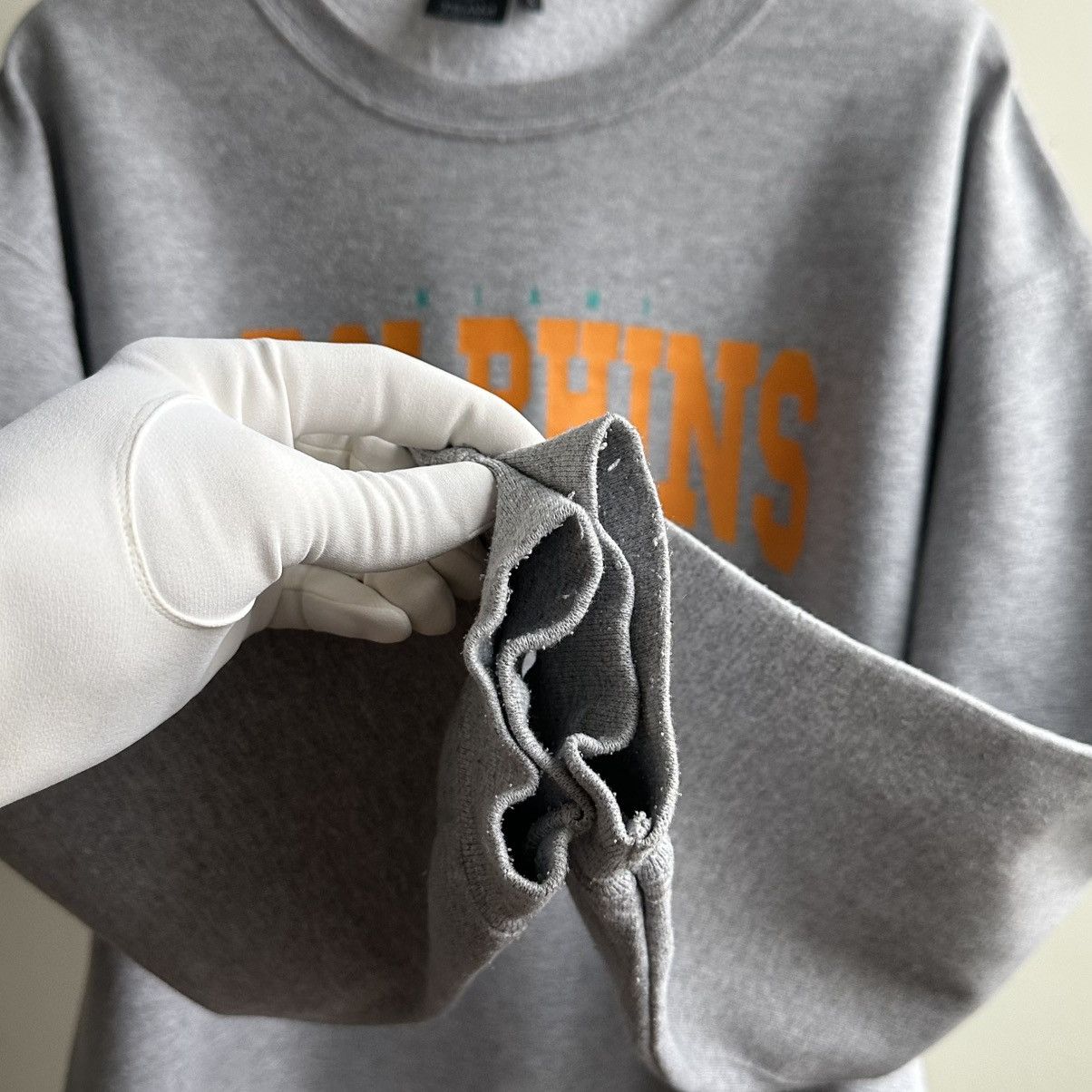 NFL × Vintage VINTAGE MIAMI DOLPHINS NFL SWEATSHIRT Size US L / EU 52-54 / 3 - 5 Thumbnail