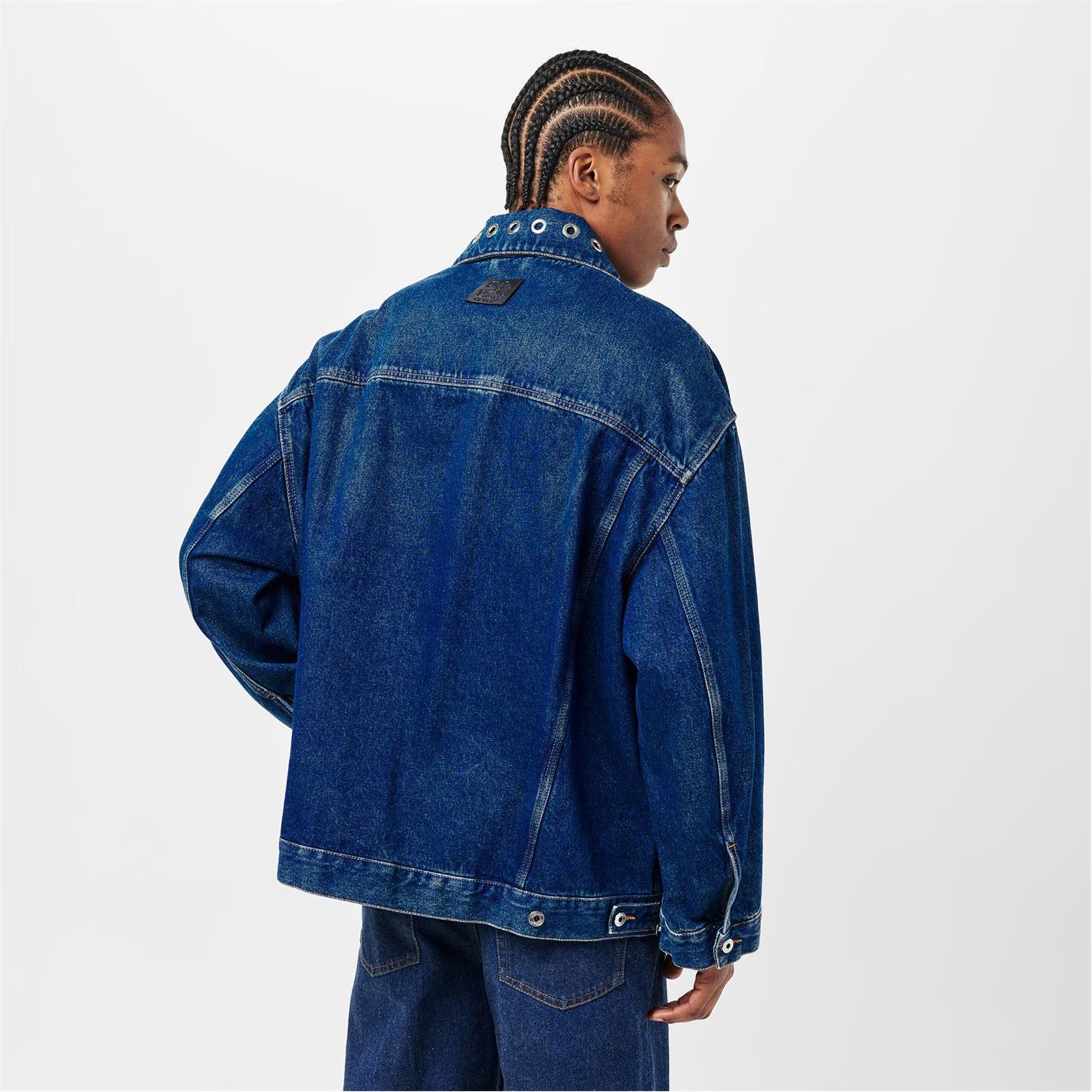 Off-White o1g2r1mq0326 Button Overshirt Jacket in Blue Size US XS / EU 42 / 0 - 4 Thumbnail
