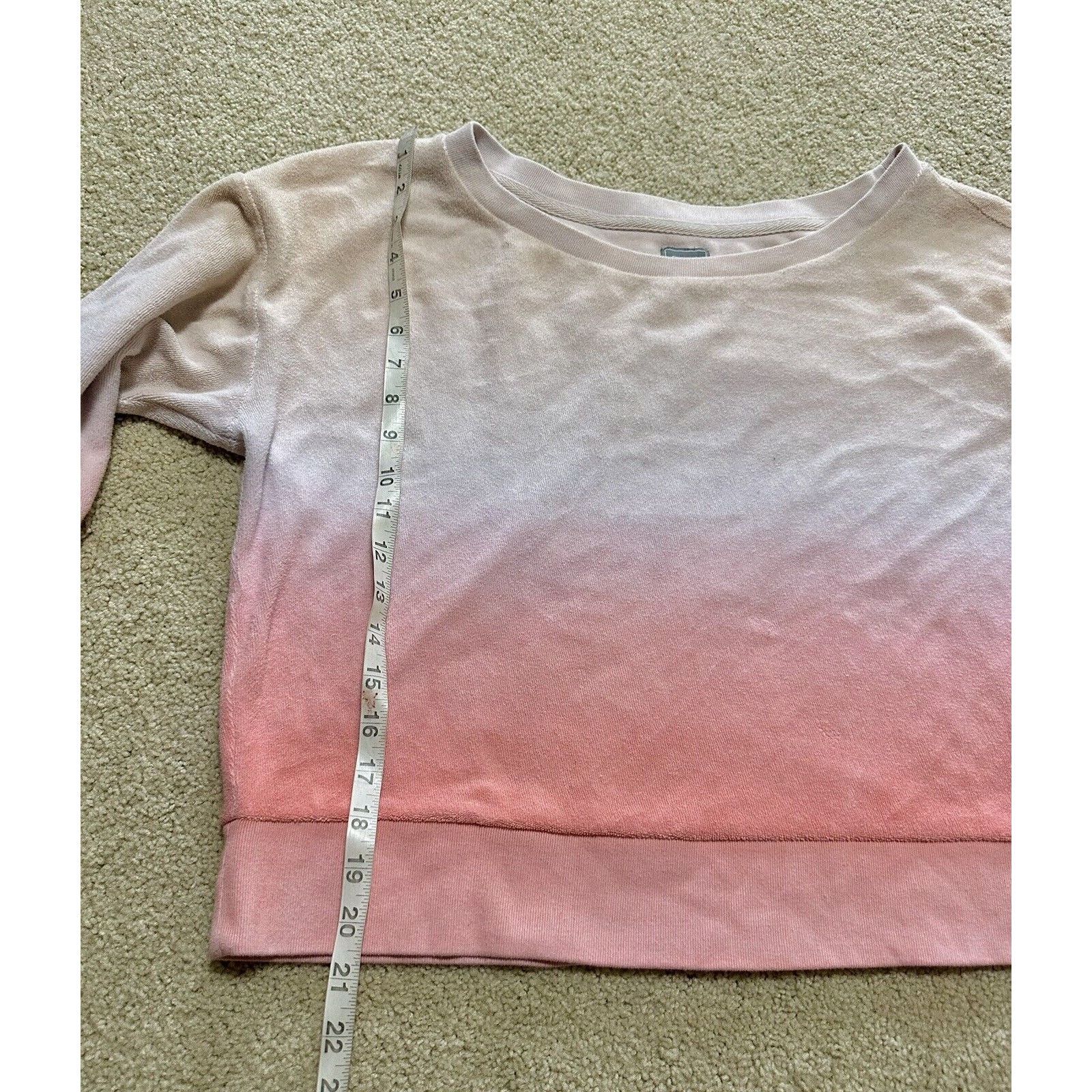 Gap GAP Ombre Crewneck Sweatshirt Lt Pink To Pink - sz Petite M Size M / US 6-8 / IT 42-44 - 5 Thumbnail
