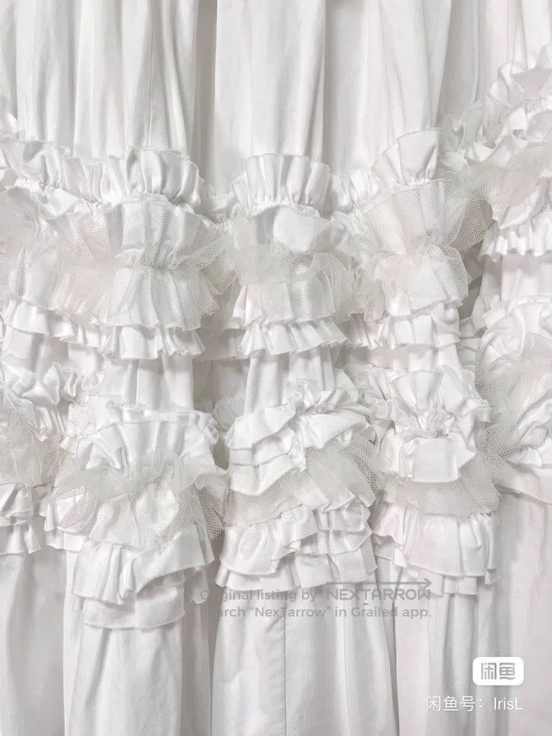 Comme des Garcons Comme Des Garcons size S Layered, lace, pleats, tiered, pu Size 22" - 7 Thumbnail