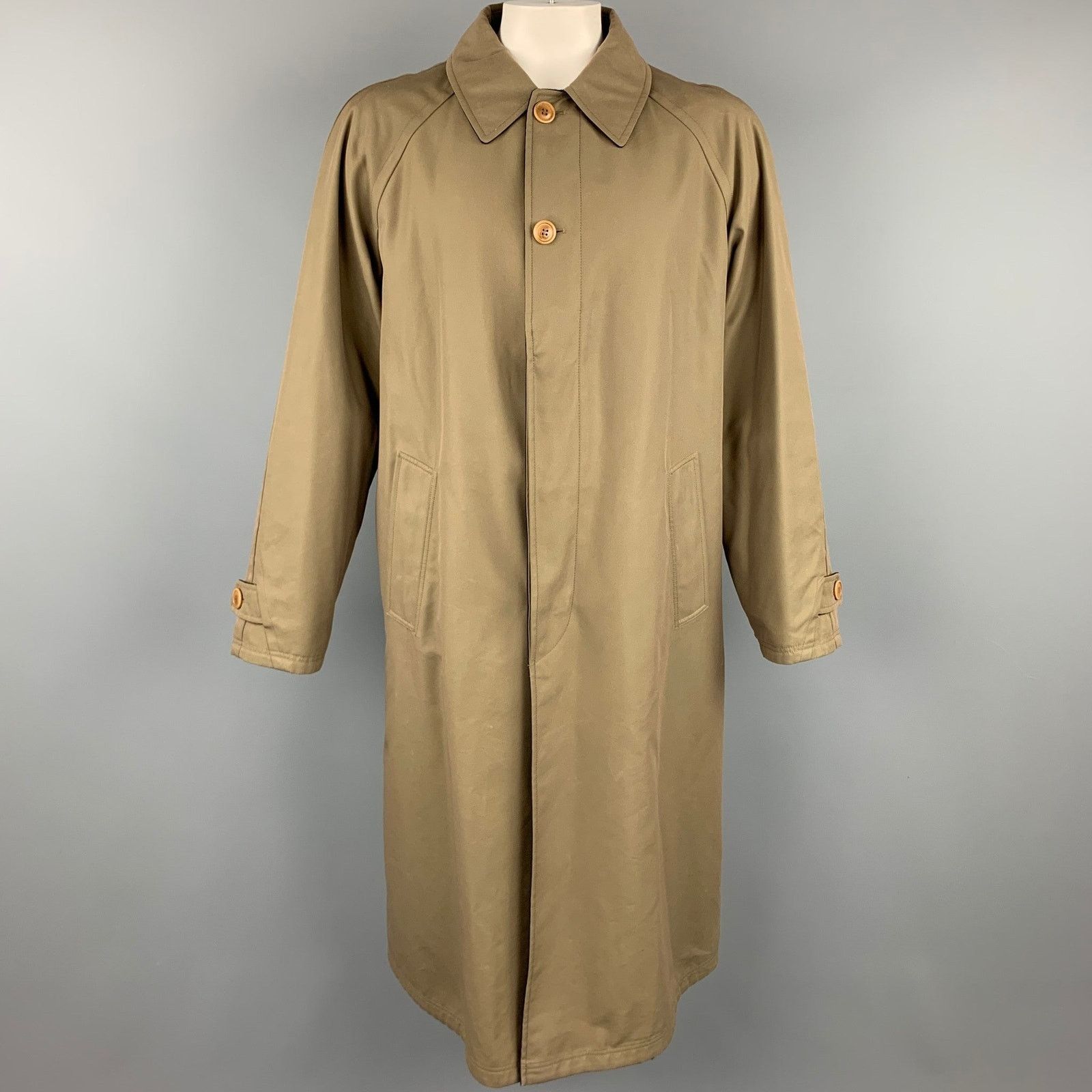 Ermenegildo Zegna Size L Olive & Black Wool Blend Reversible Coat Size US L / EU 52-54 / 3 - 1 Thumbnail