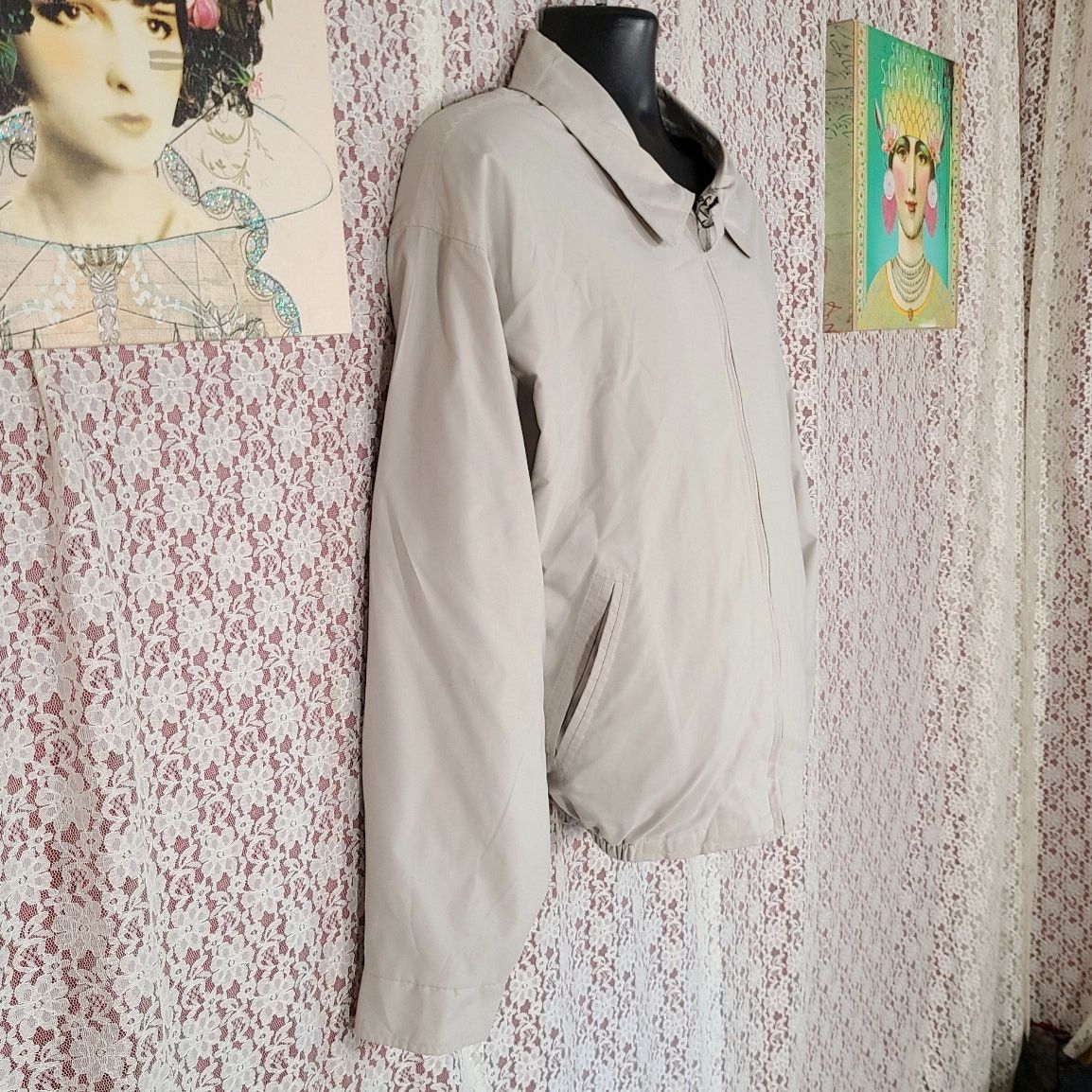 William Barry vintage 90s William Barry cream windbreaker large mens Size US L / EU 52-54 / 3 - 2 Thumbnail