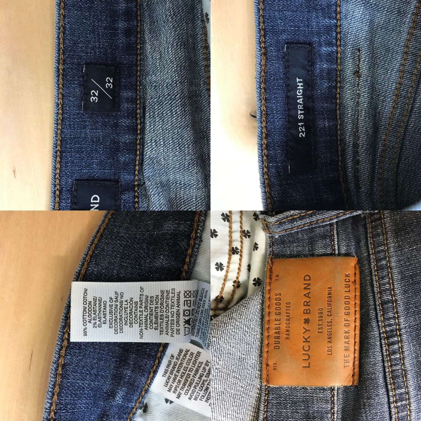 Lucky Brand Lucky Brand Mens Jeans Straight Leg Medium Wash Blue Denim Size 32x32 Size US 32 / EU 48 - 8 Thumbnail