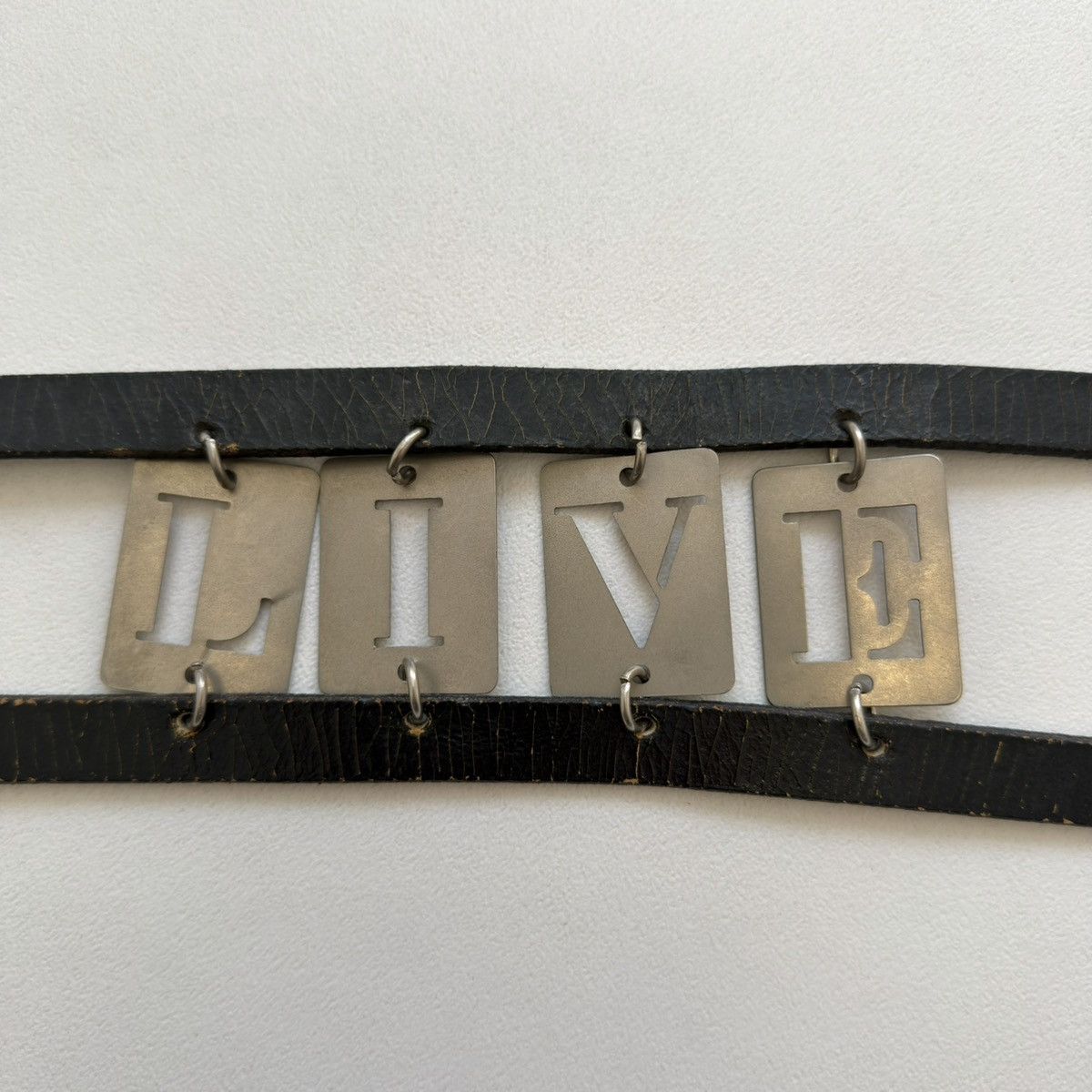 Ann Demeulemeester S/S 03 Metal Letters Double Belt Size ONE SIZE - 5 Thumbnail