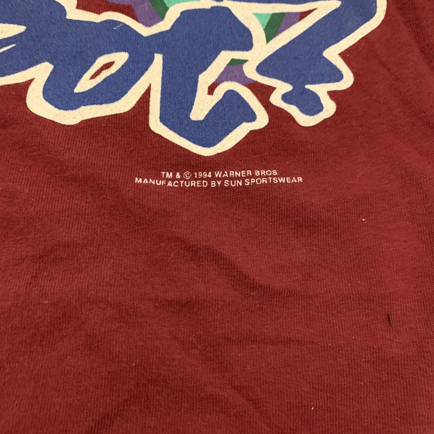 Vintage VINTAGE Sun Sportswear Bugs Bunny T-Shirt What’s Up Doc 1990s Shirt XL Red Mens 90s Cartoon Streetwear Size US XL / EU 56 / 4 - 7 Thumbnail