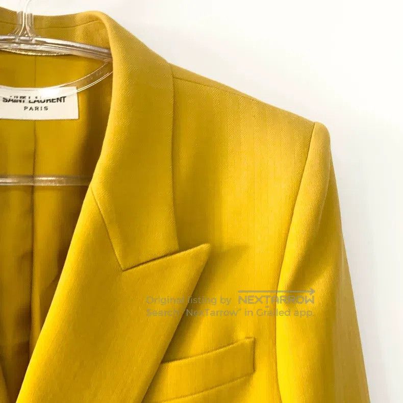 Saint Laurent Paris Saint Laurent Paris Jacket yellow Size XS / US 0-2 / IT 36-38 - 5 Thumbnail