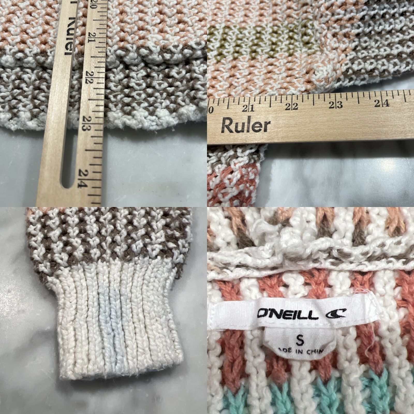 O'Neill O’Neill Bailynn Hooded Sweater Women’s Size Small Drawstring Pocket Knit Beach Hooded Knit Multicolor Logo Casual Beach Size S / US 4 / IT 40 - 9 Thumbnail