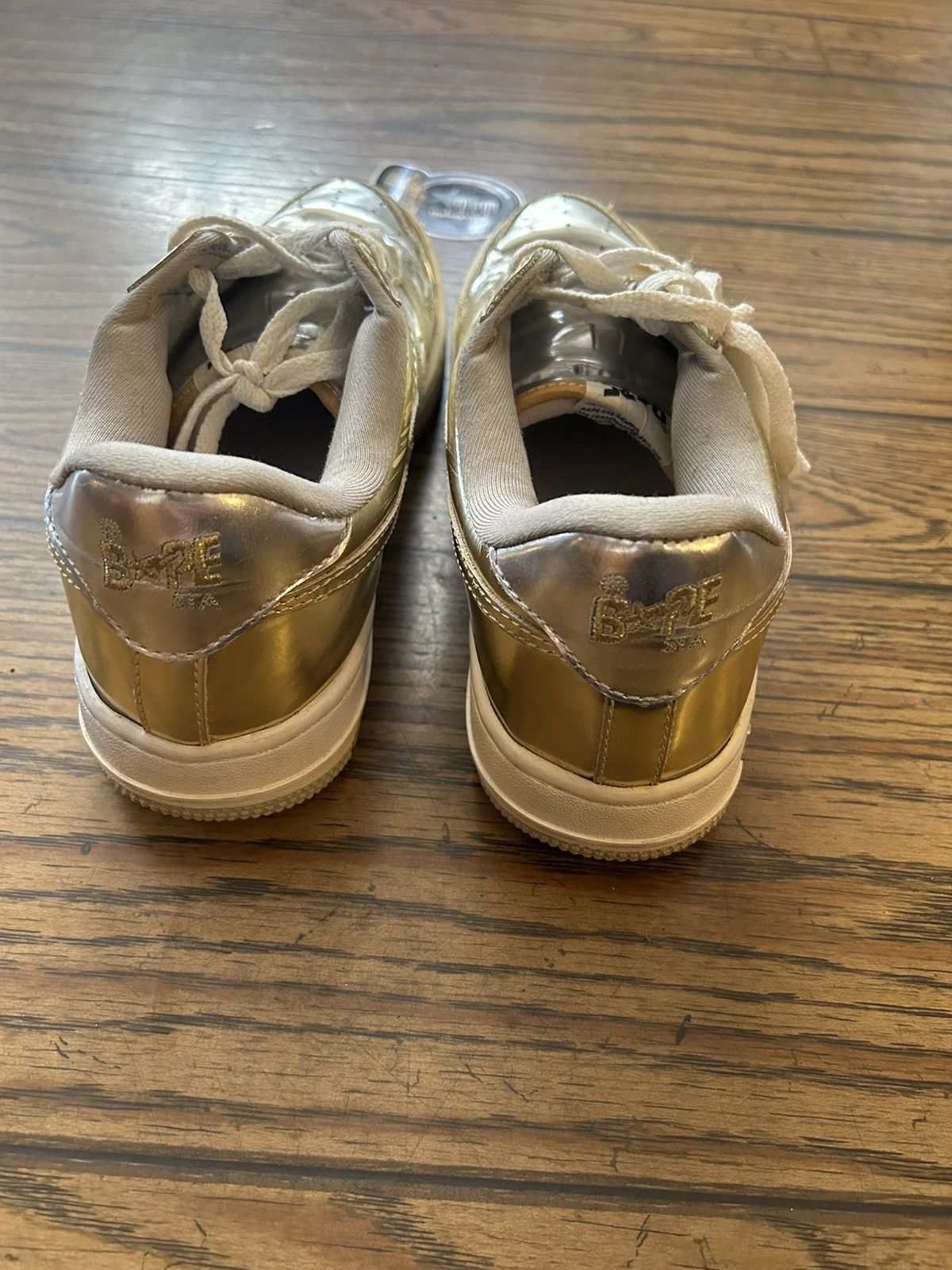 Bape Bape Silver/Gold Bapestas Size US 9.5 / EU 42-43 - 4 Thumbnail