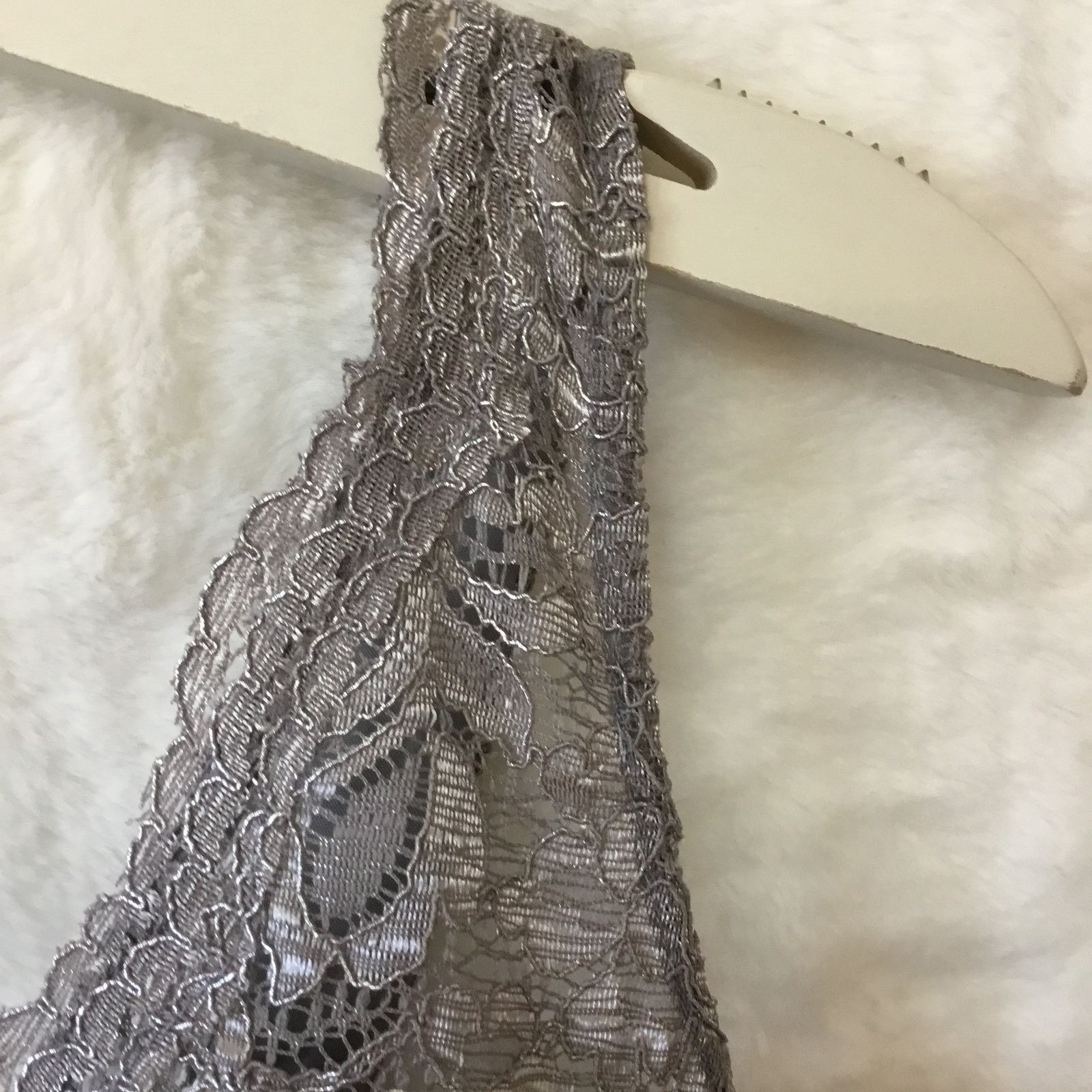 Other David's Bridal Short Tank Metallic Lace Dress Size XS / US 0-2 / IT 36-38 - 7 Thumbnail