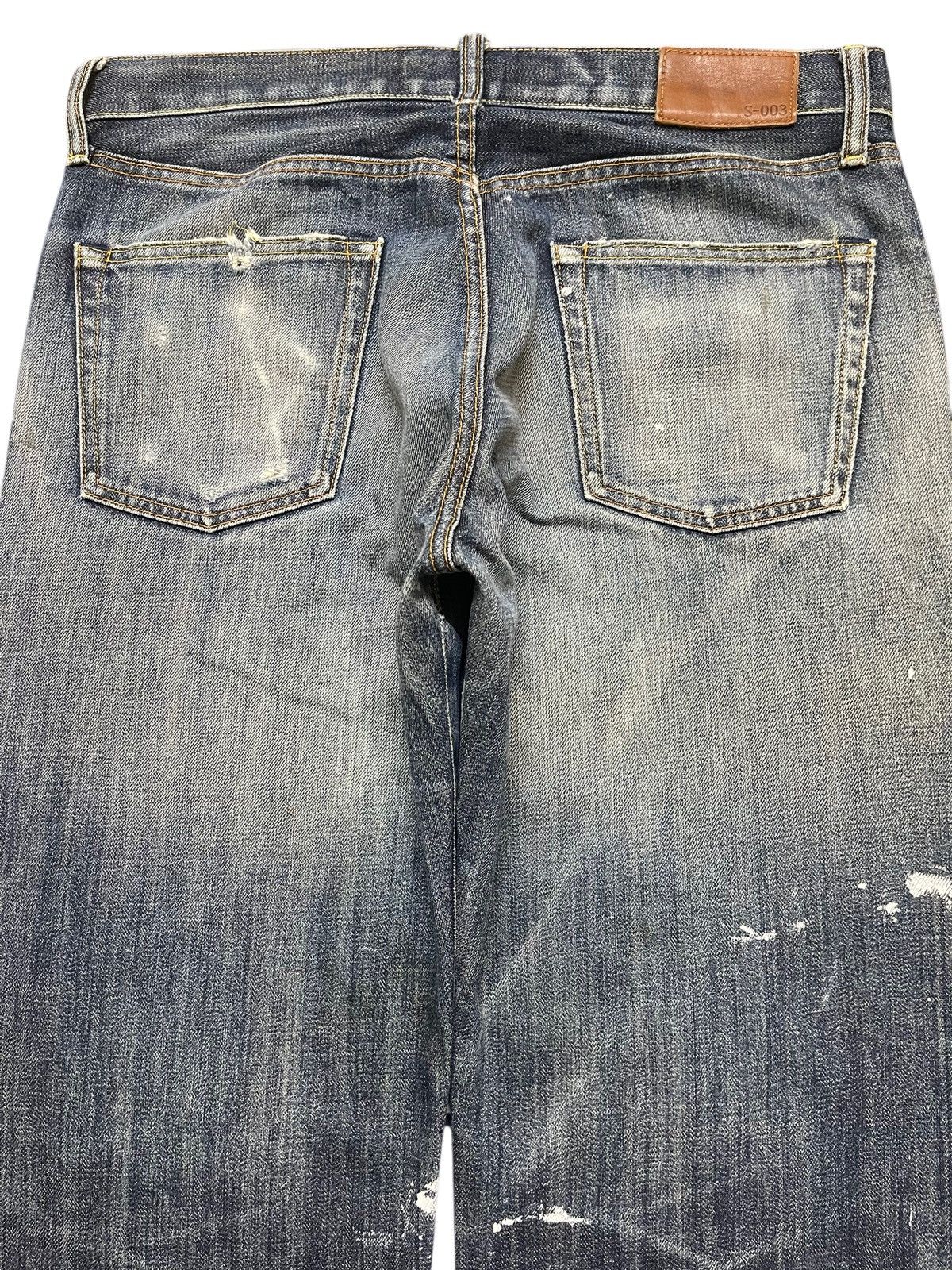 Uniqlo Vintage Japan Uniqlo Faded Wash Paint Splatter Distressed Size US 34 / EU 50 - 5 Thumbnail