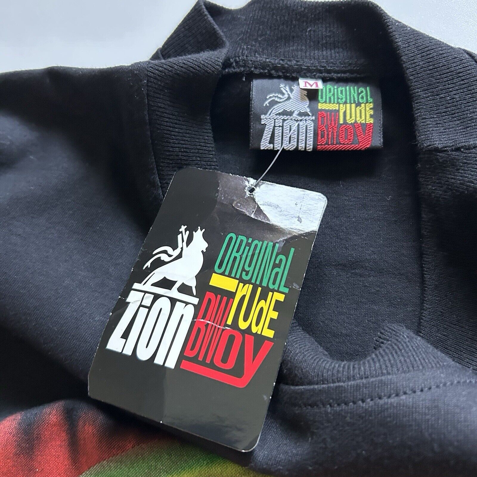 Band Tees Vintage Y2K Bob Marley Zion Art T Shirt Medium Black Rare Size US M / EU 48-50 / 2 - 7 Thumbnail